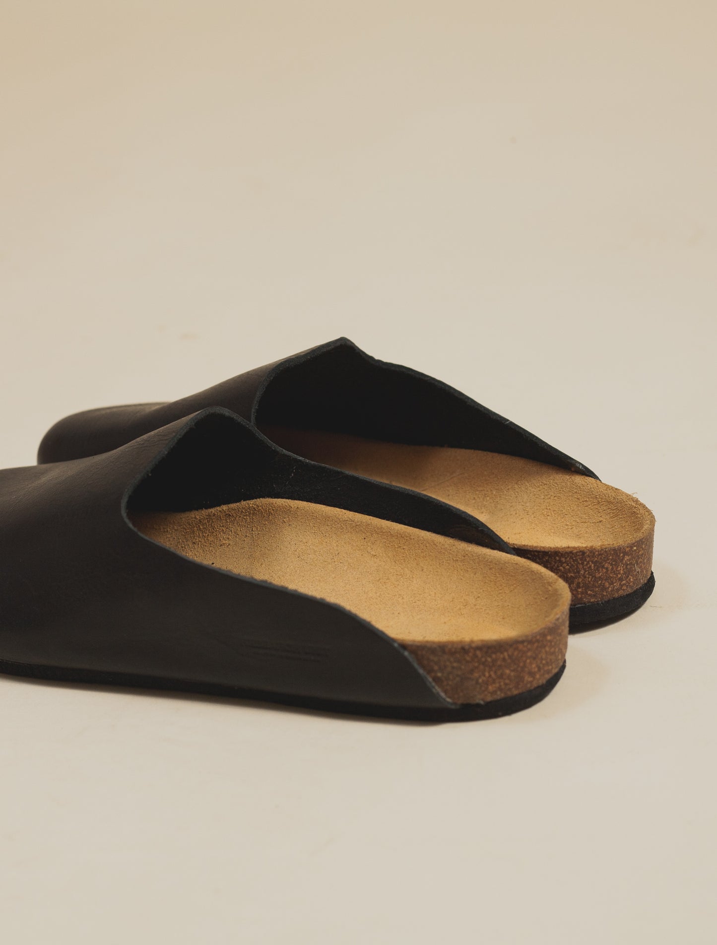 Leather Mule-Black