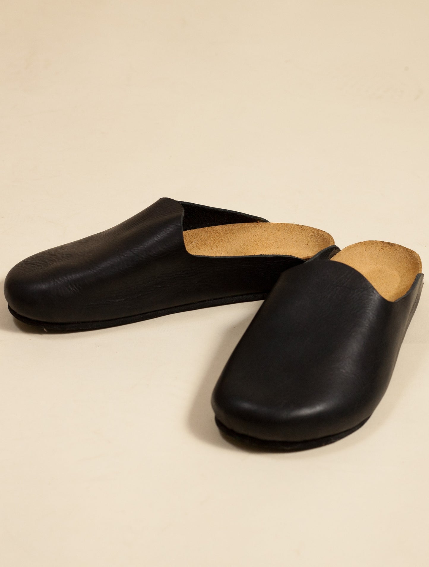 Leather Mule-Black