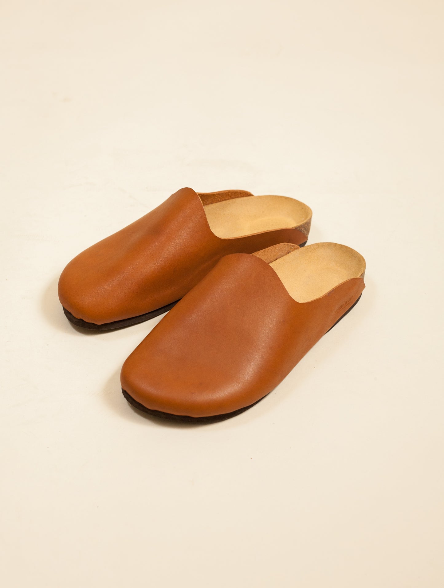Leather Mule-Tan