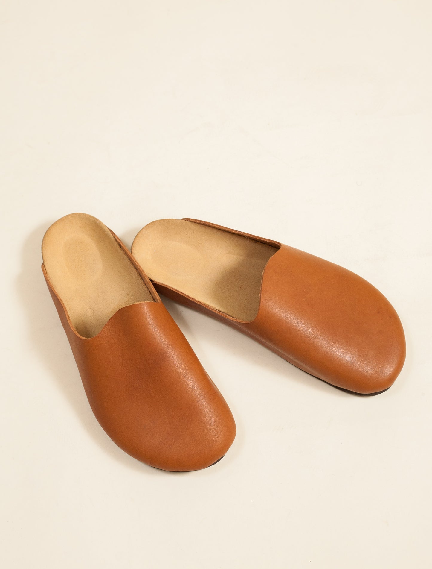 Leather Mule-Tan