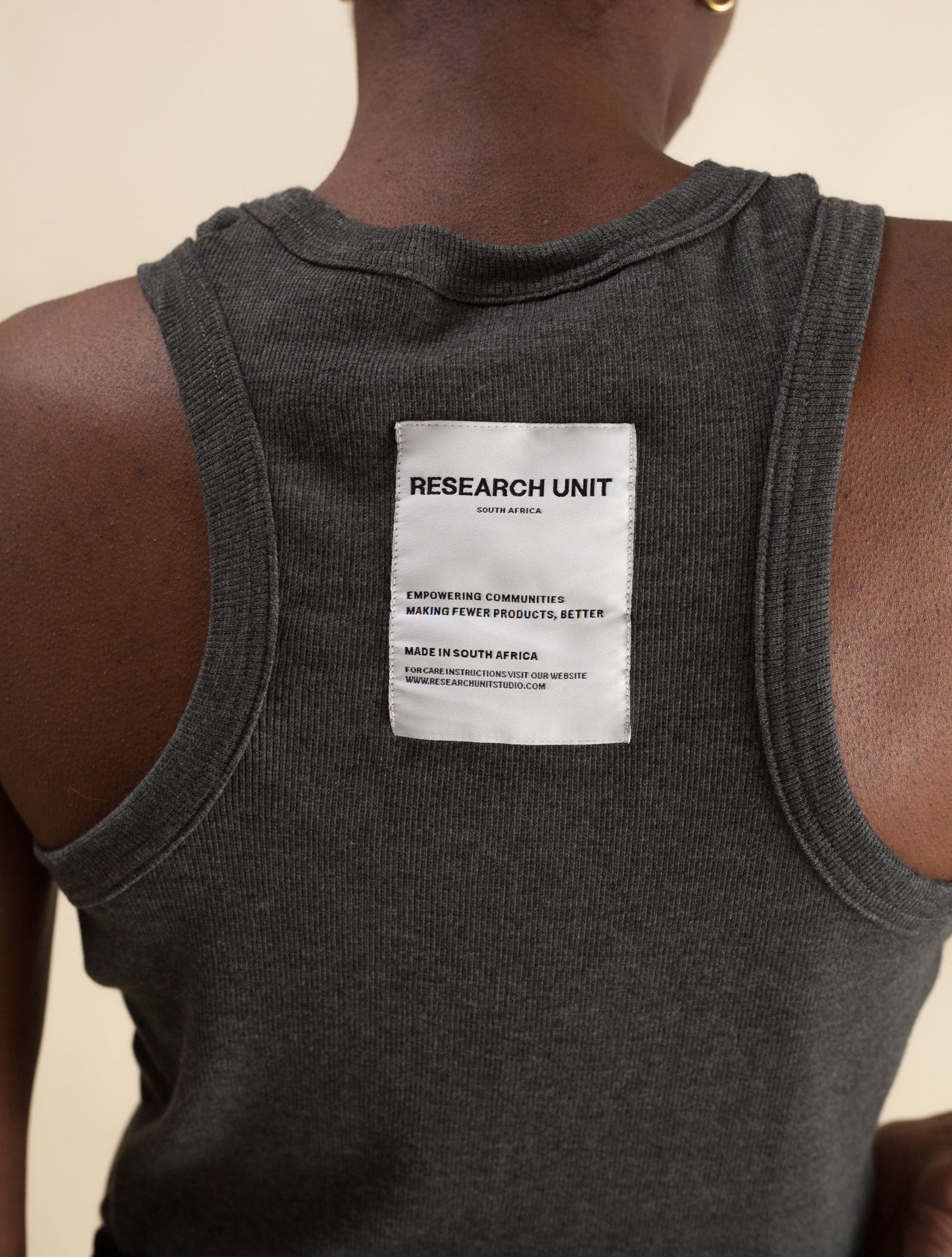 Ribbed Vest (Charcoal)