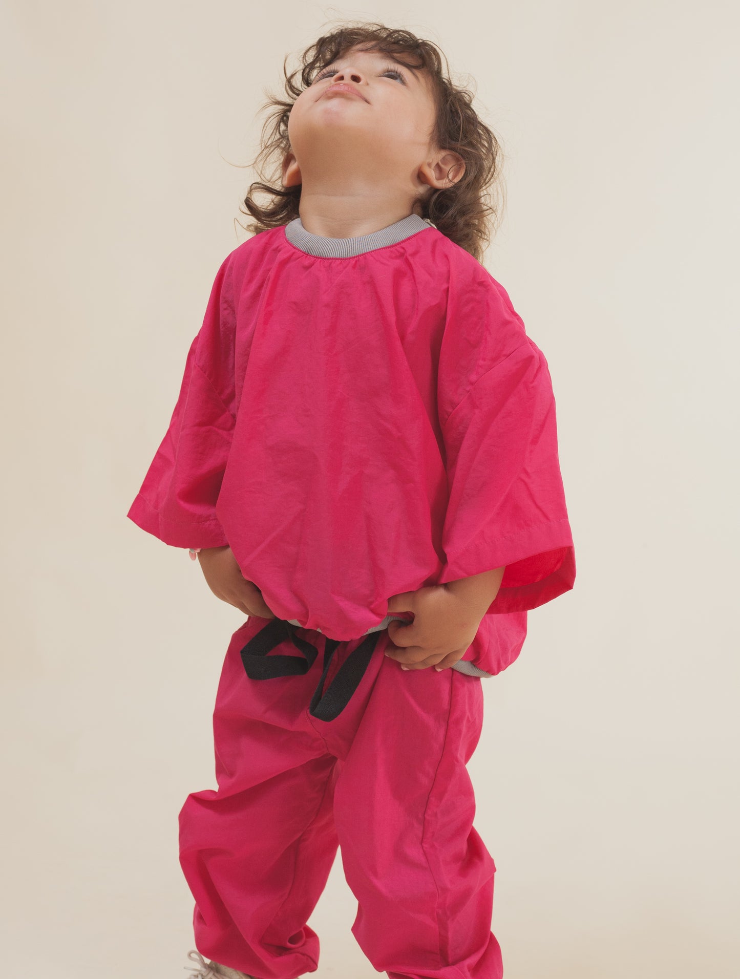 Oversized Kids set- Pink