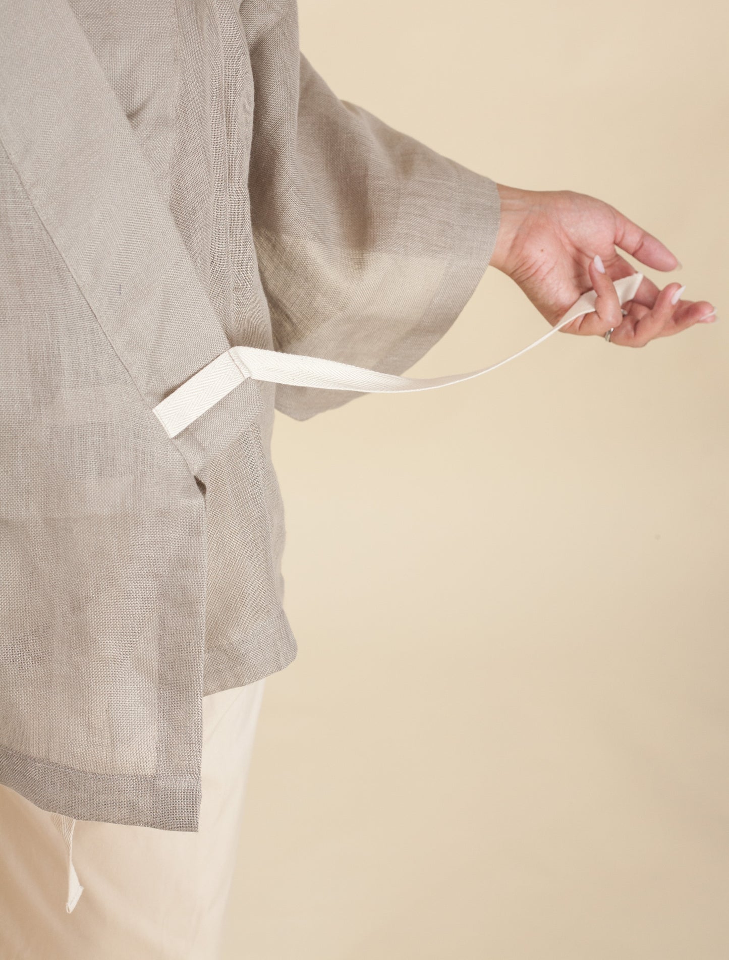 Kimono Short (Linen Grey)