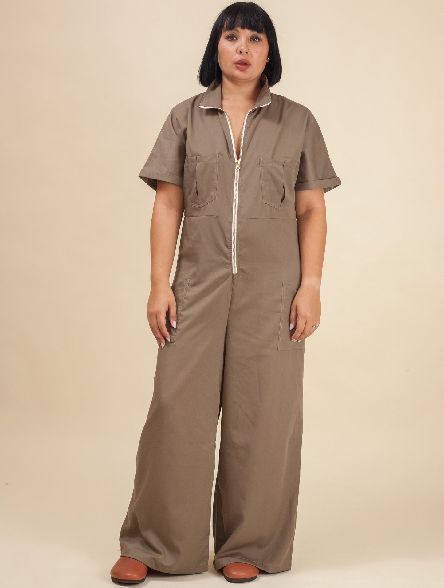 Aviation Jumpsuit (Olive)