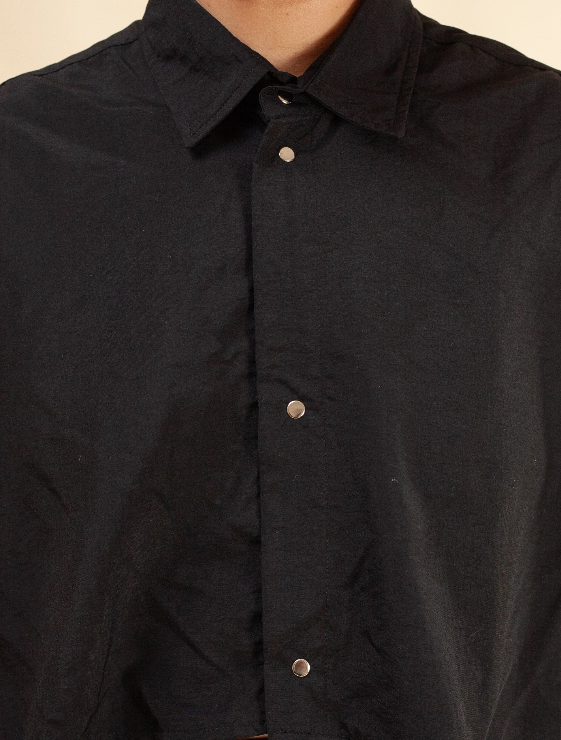 Cropped Shirt ( Black tech)