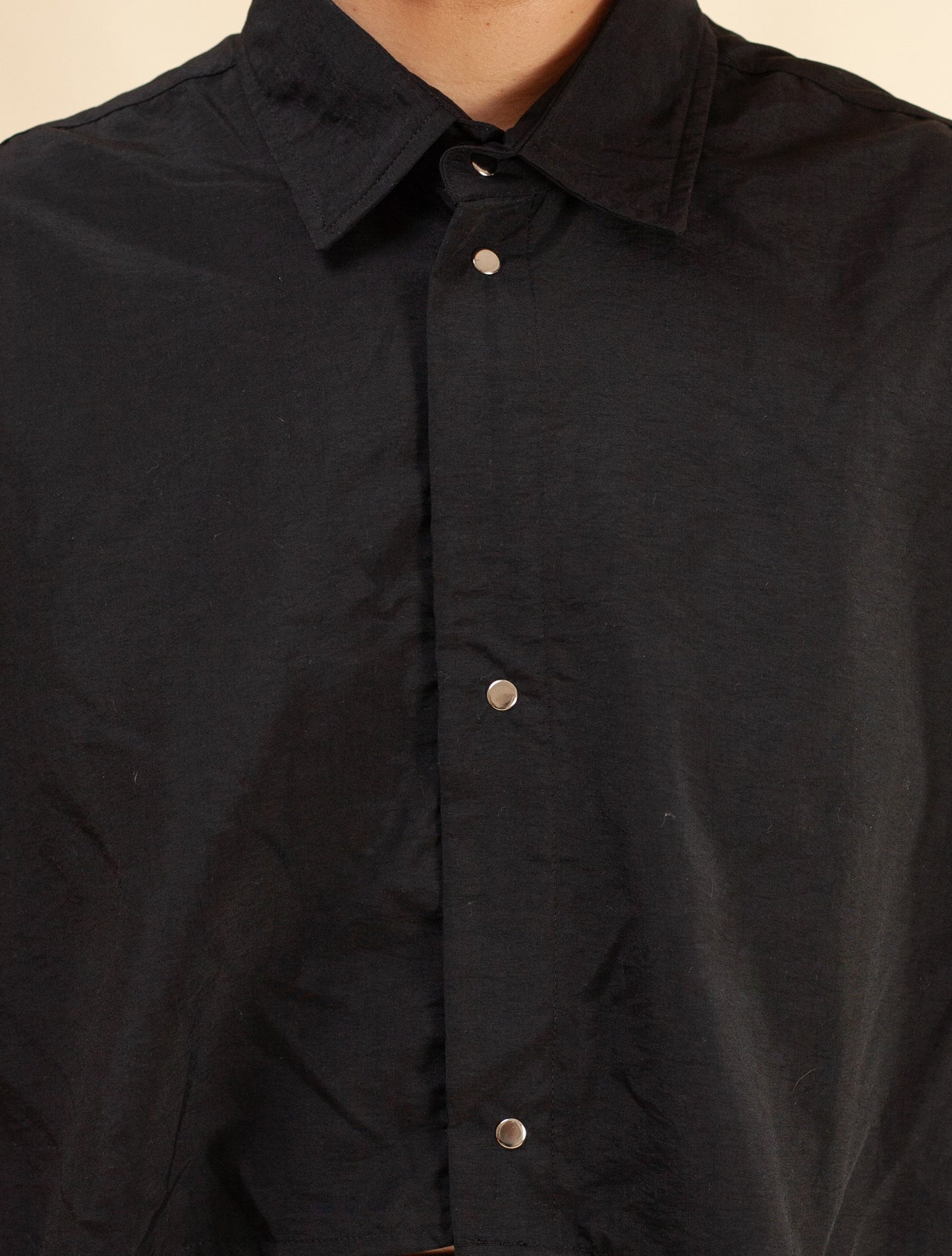Cropped Shirt ( Black tech)