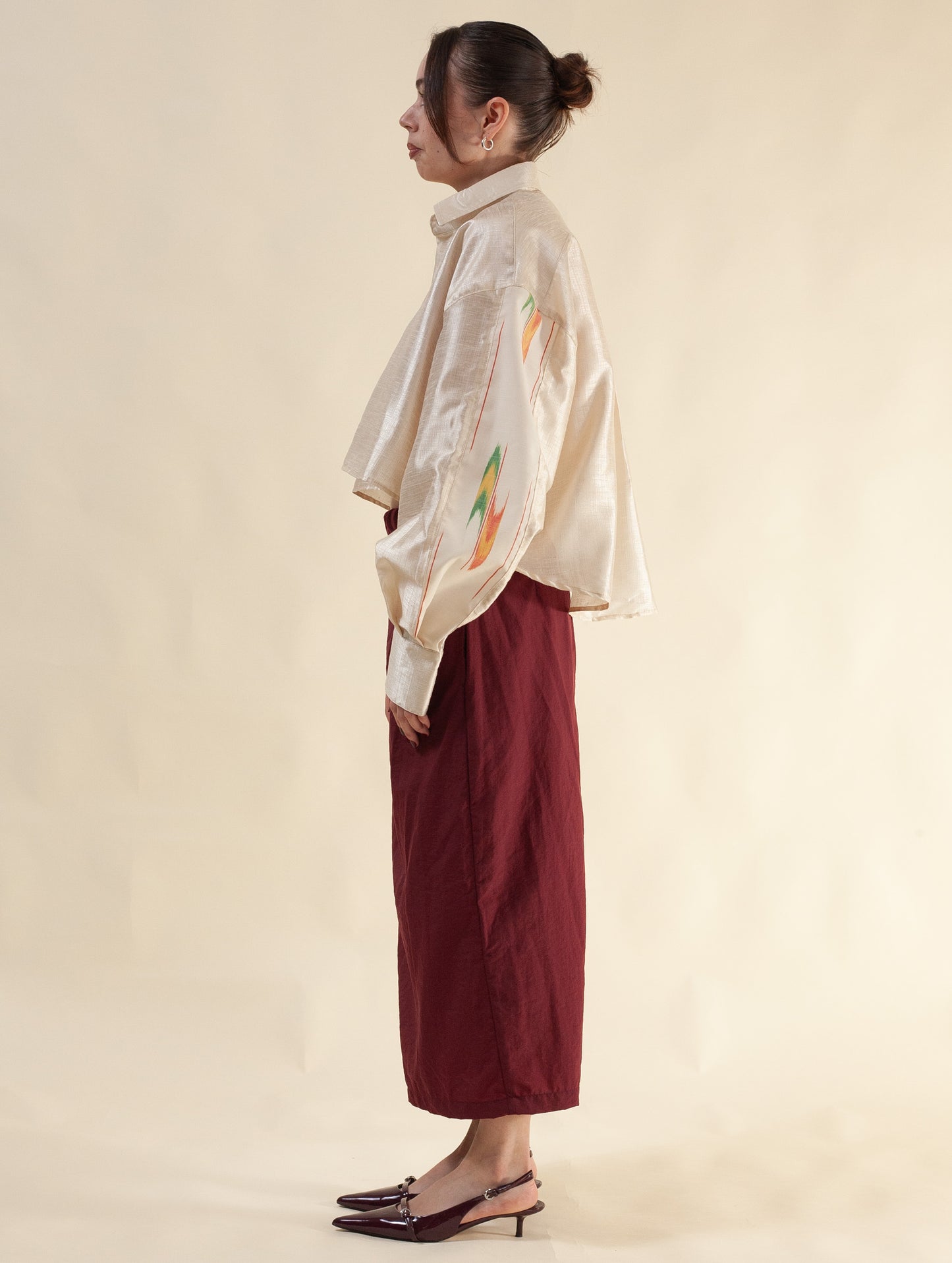 Zen-Zen Wrap Skirt (Oxblood)