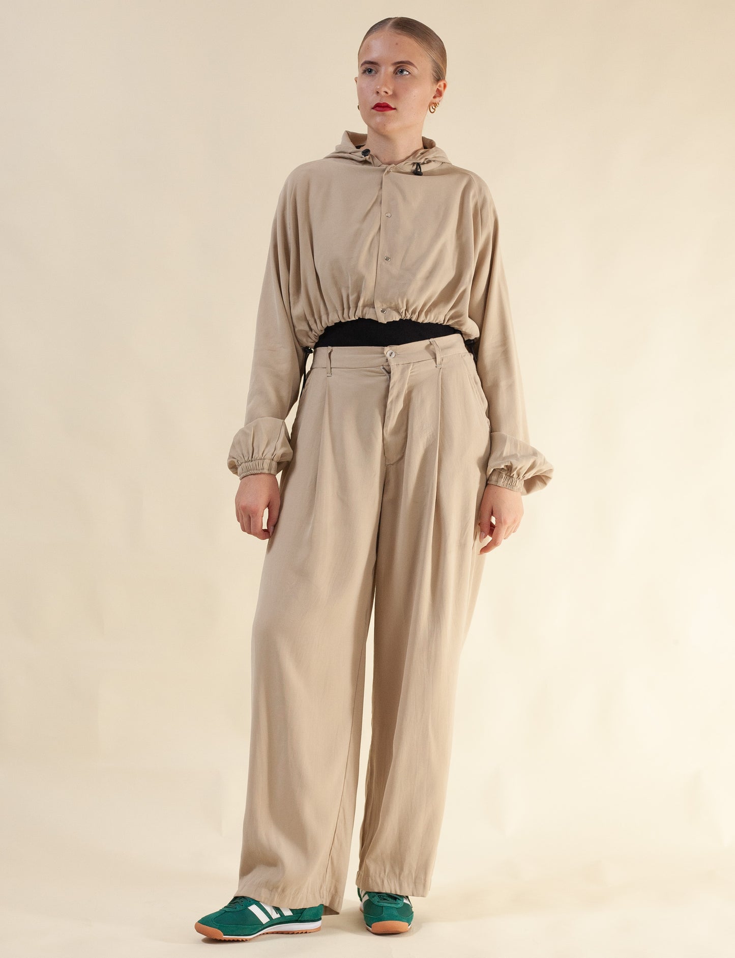 Keiko Cropped Tensel Jacket (Butter Toffee)