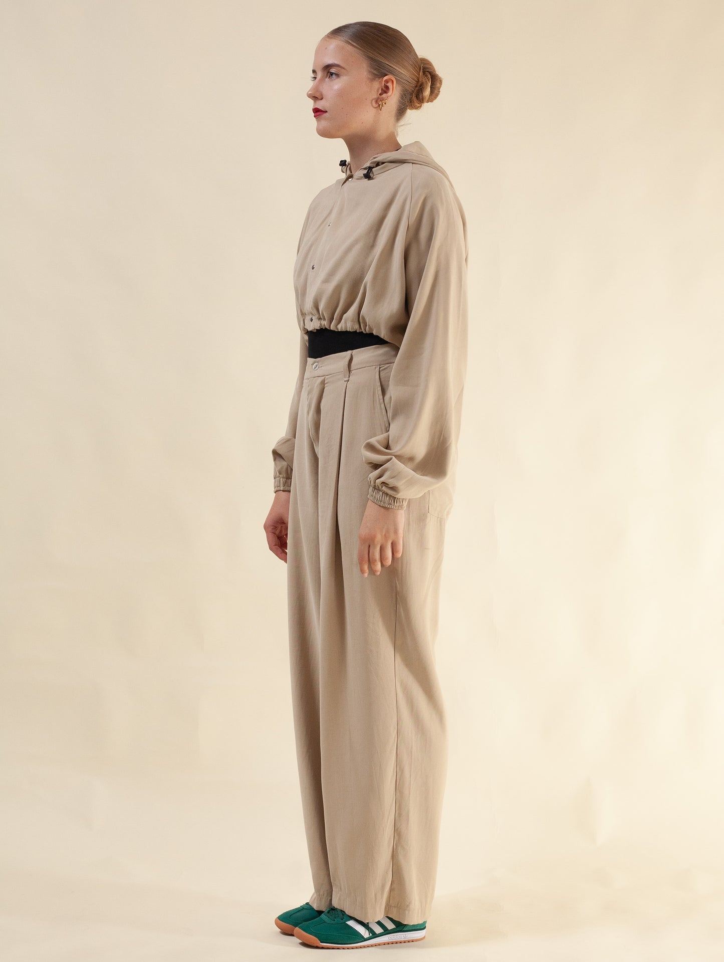 Keiko Cropped Tensel Jacket (Butter Toffee)