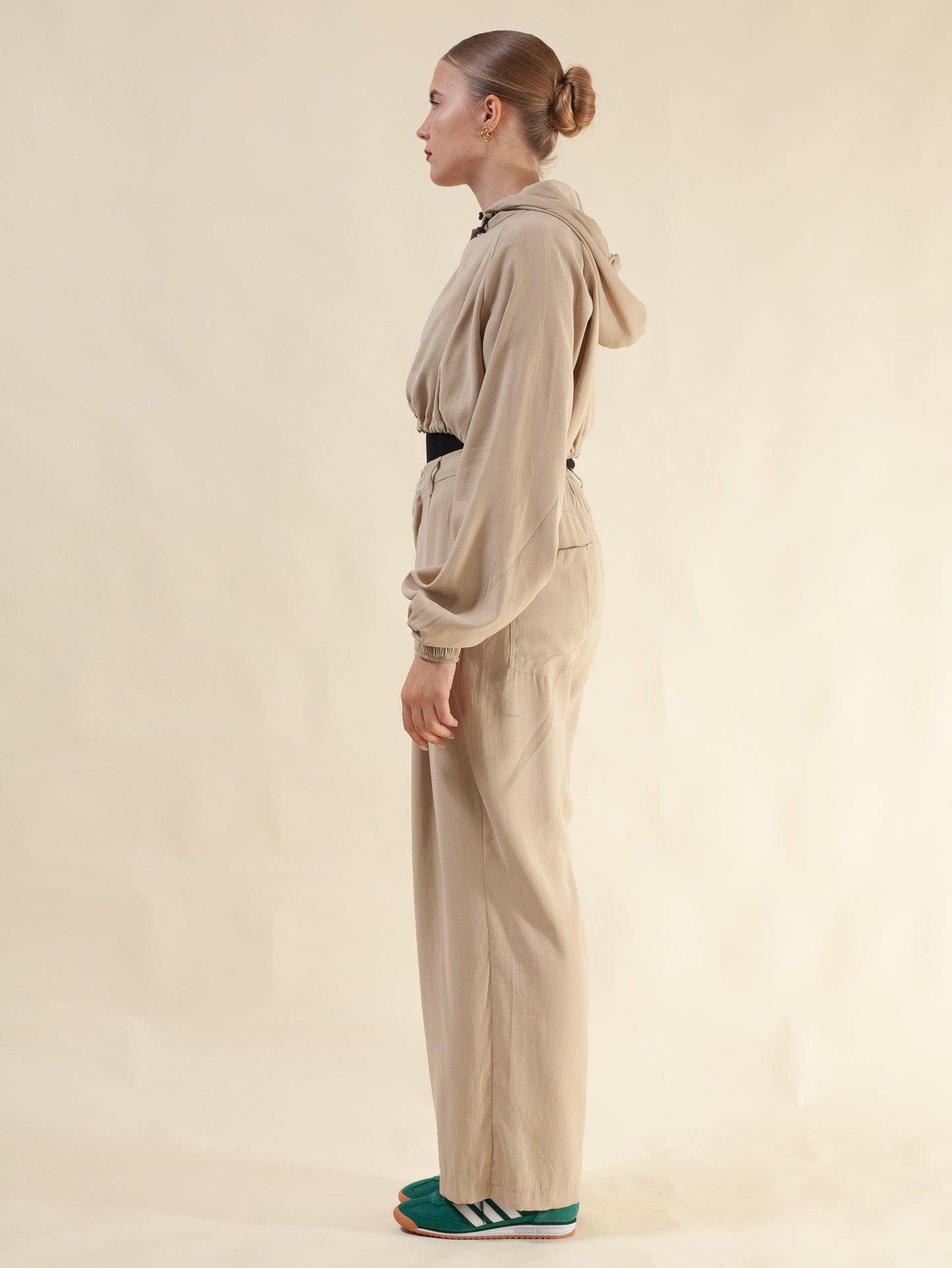 Keiko Cropped Tensel Jacket (Butter Toffee)