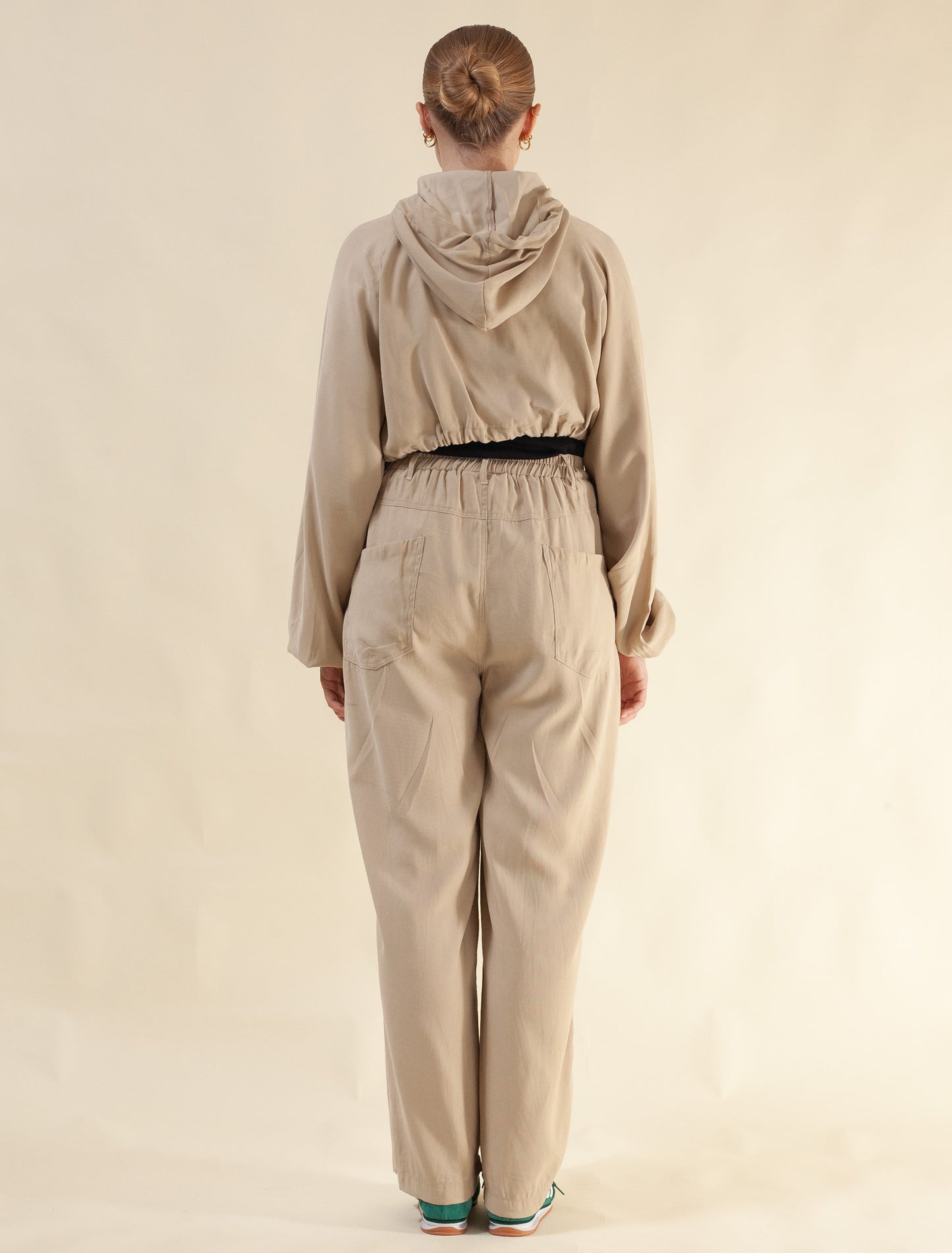 Keiko Cropped Tensel Jacket (Butter Toffee)
