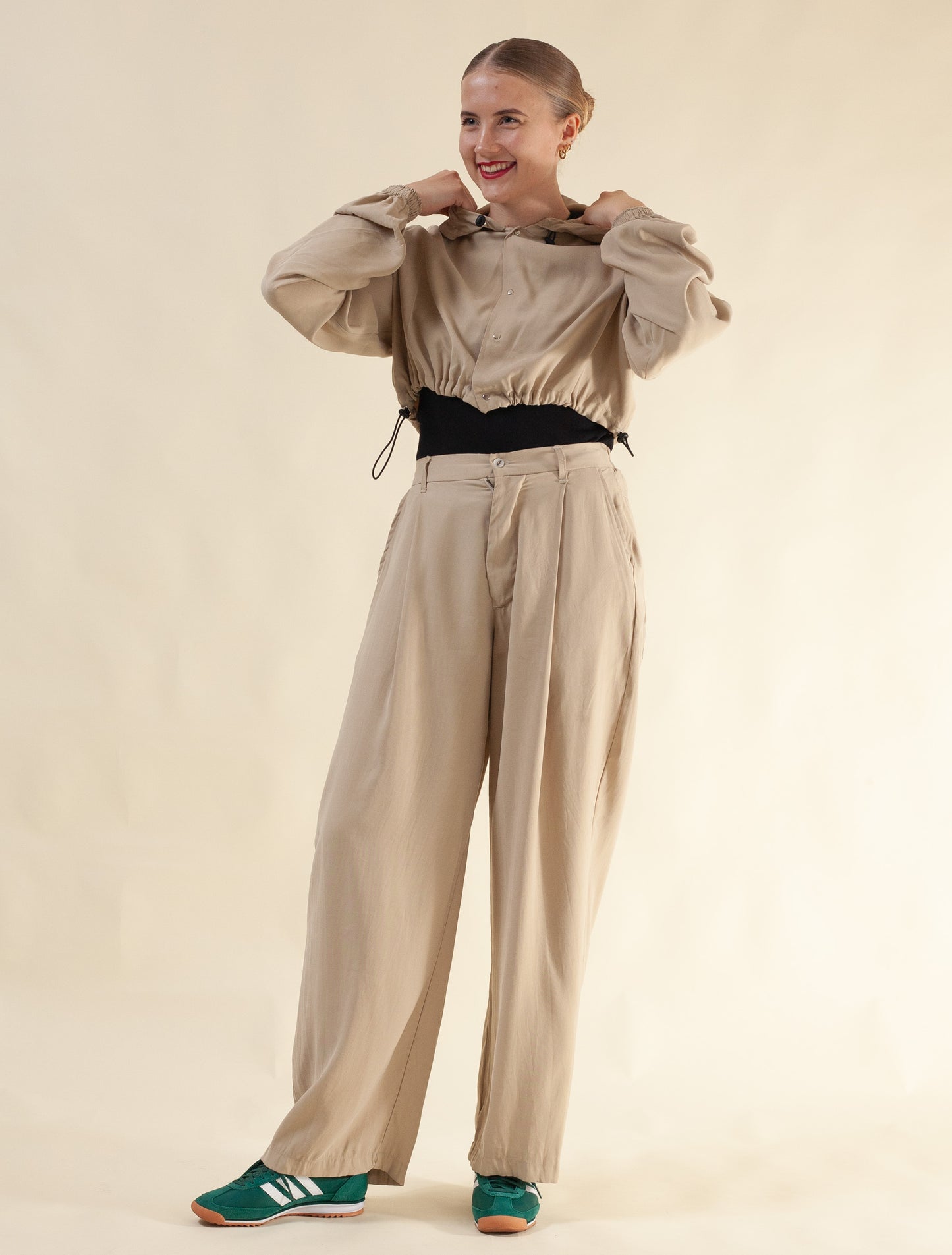 Keiko Cropped Tensel Jacket (Butter Toffee)