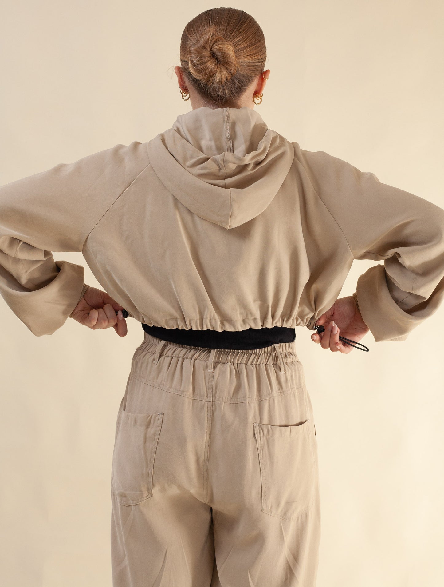 Keiko Cropped Tensel Jacket (Butter Toffee)