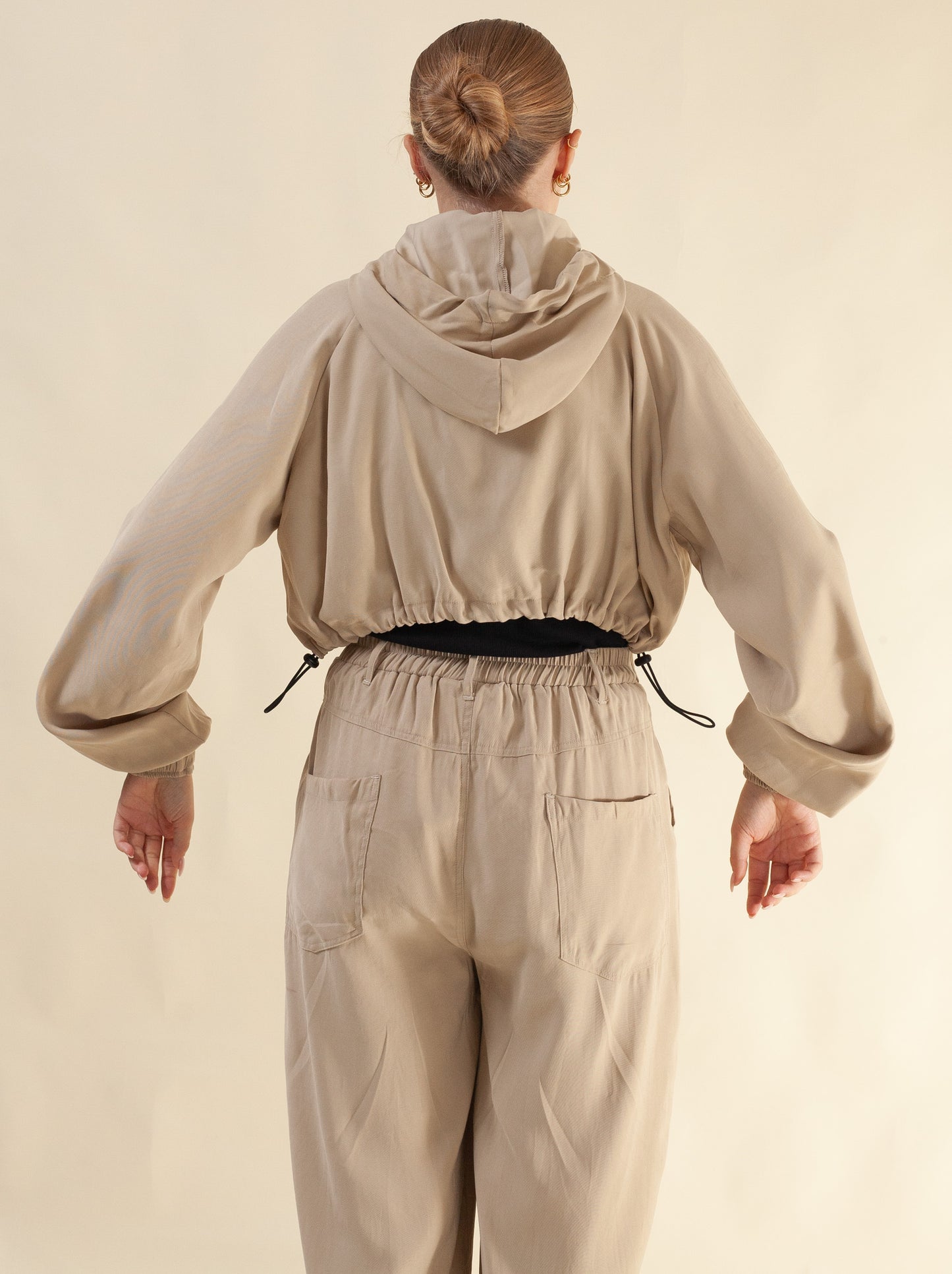 Keiko Cropped Tensel Jacket (Butter Toffee)