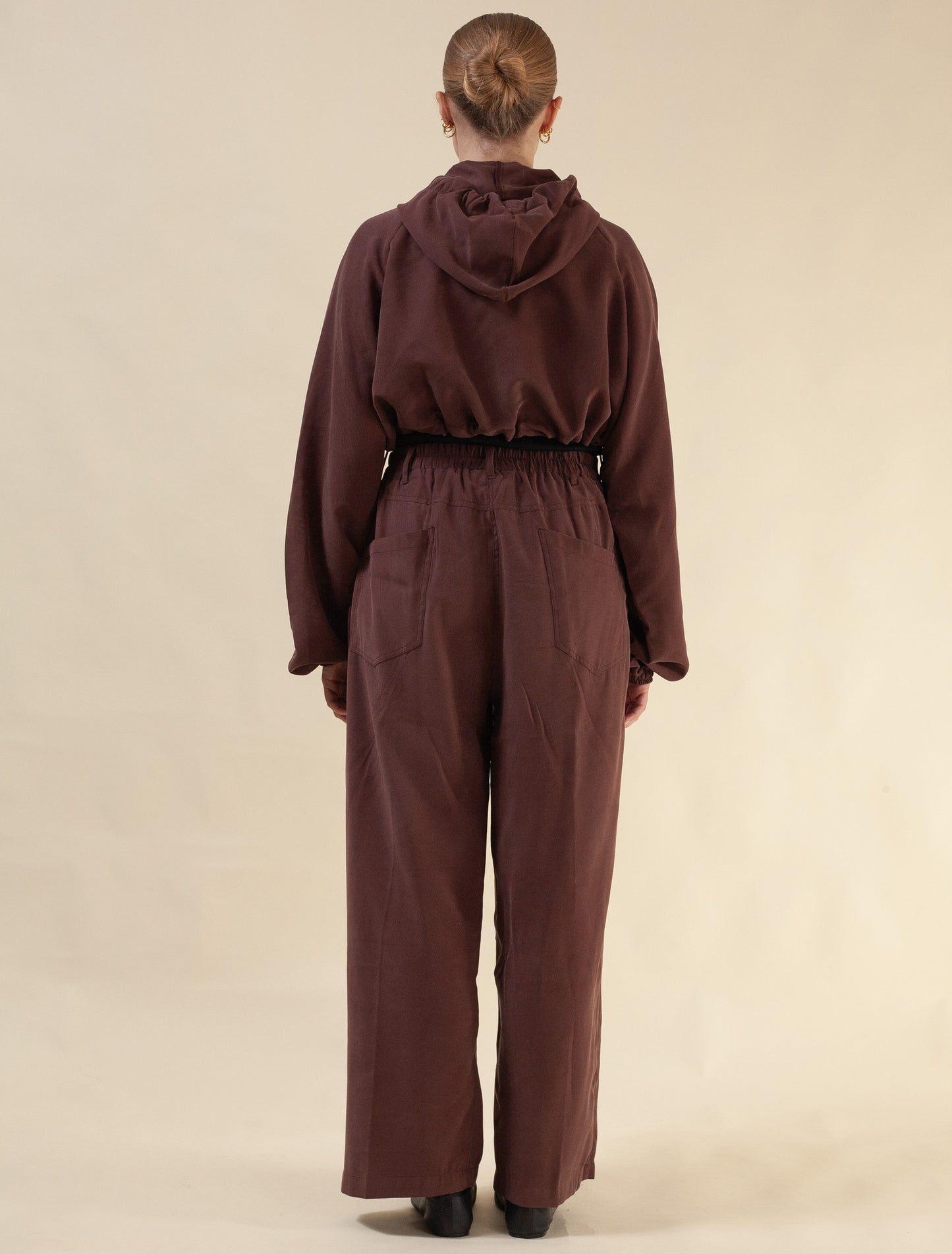Keiko cropped jacket (Beetroot)