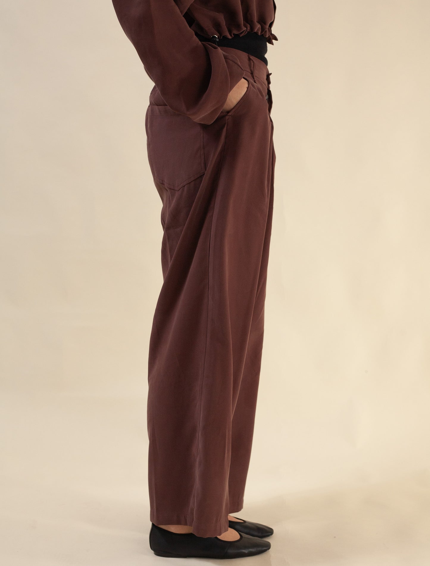 Shibuya Pants Tensel Twill (Beetroot)