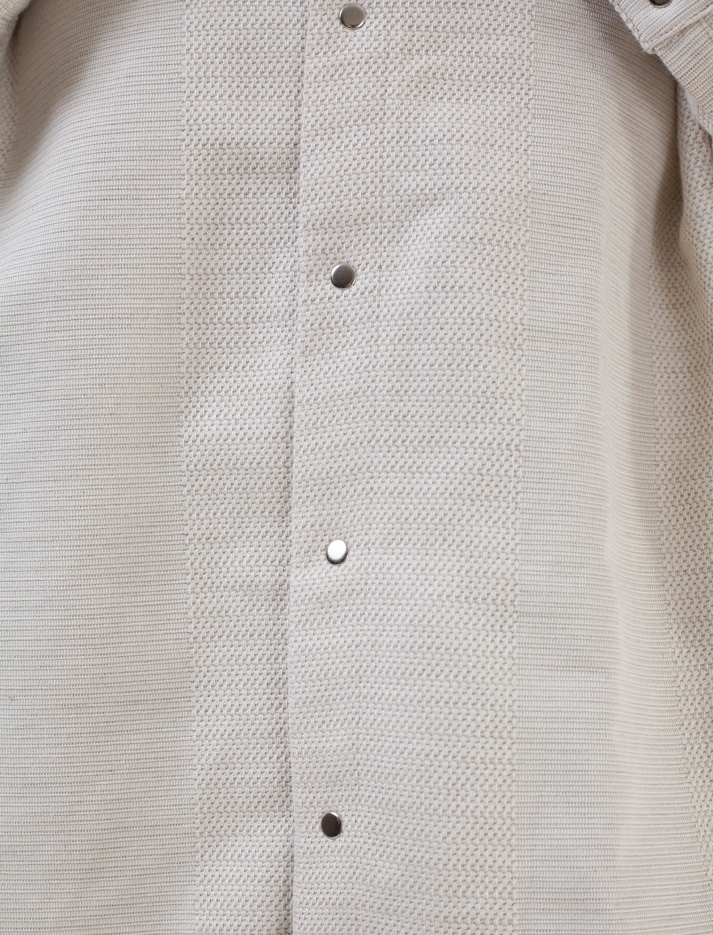 Mid-Length Shirt (Striped Camel Twill)