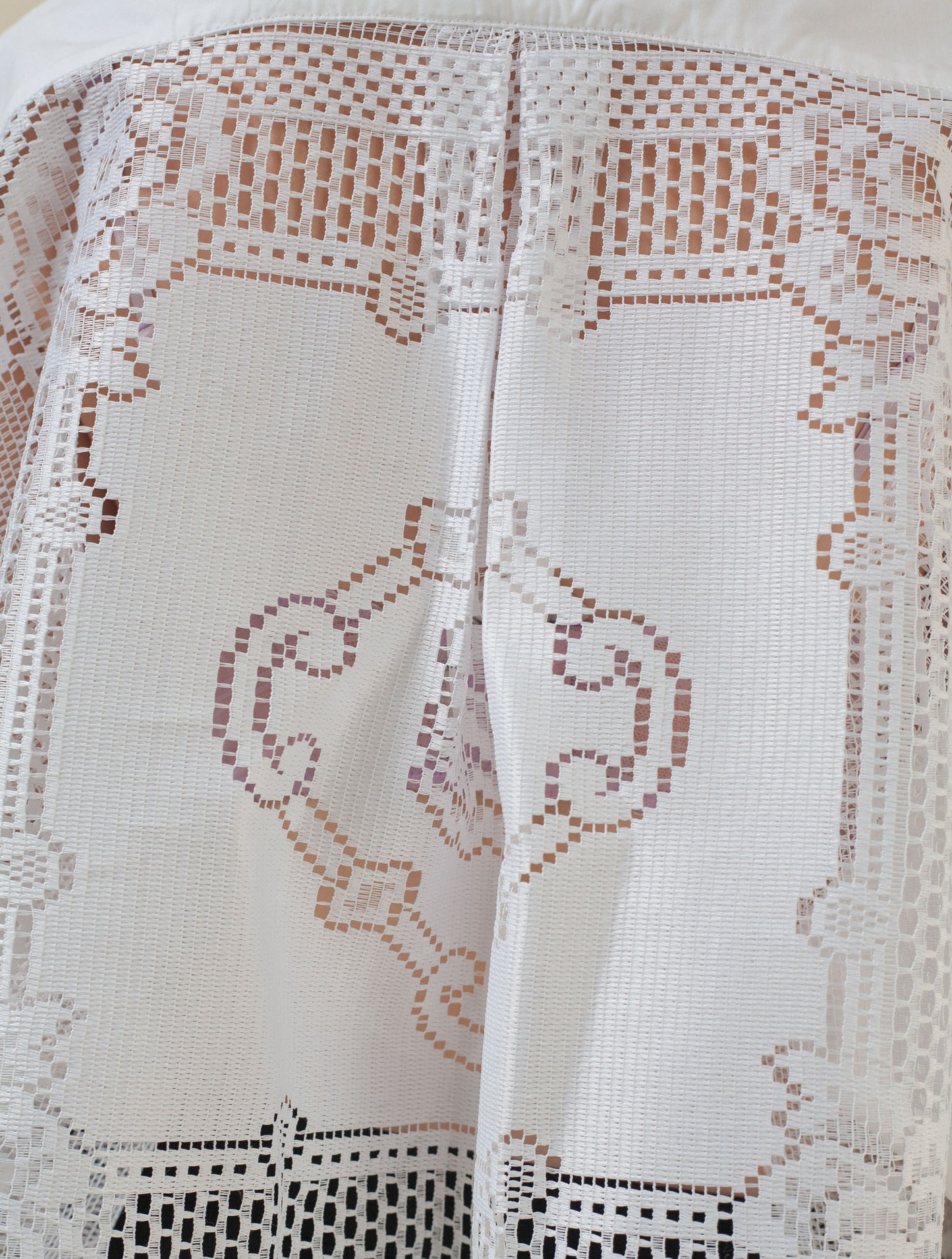 Cropped Shirt Creme (Linen and Lace)