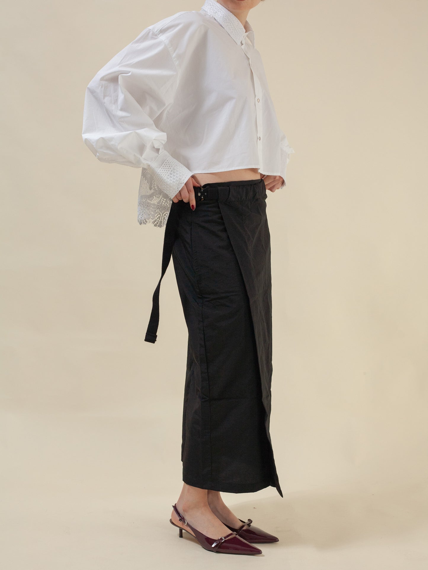 Zen-Zen Wrap Skirt (Black)