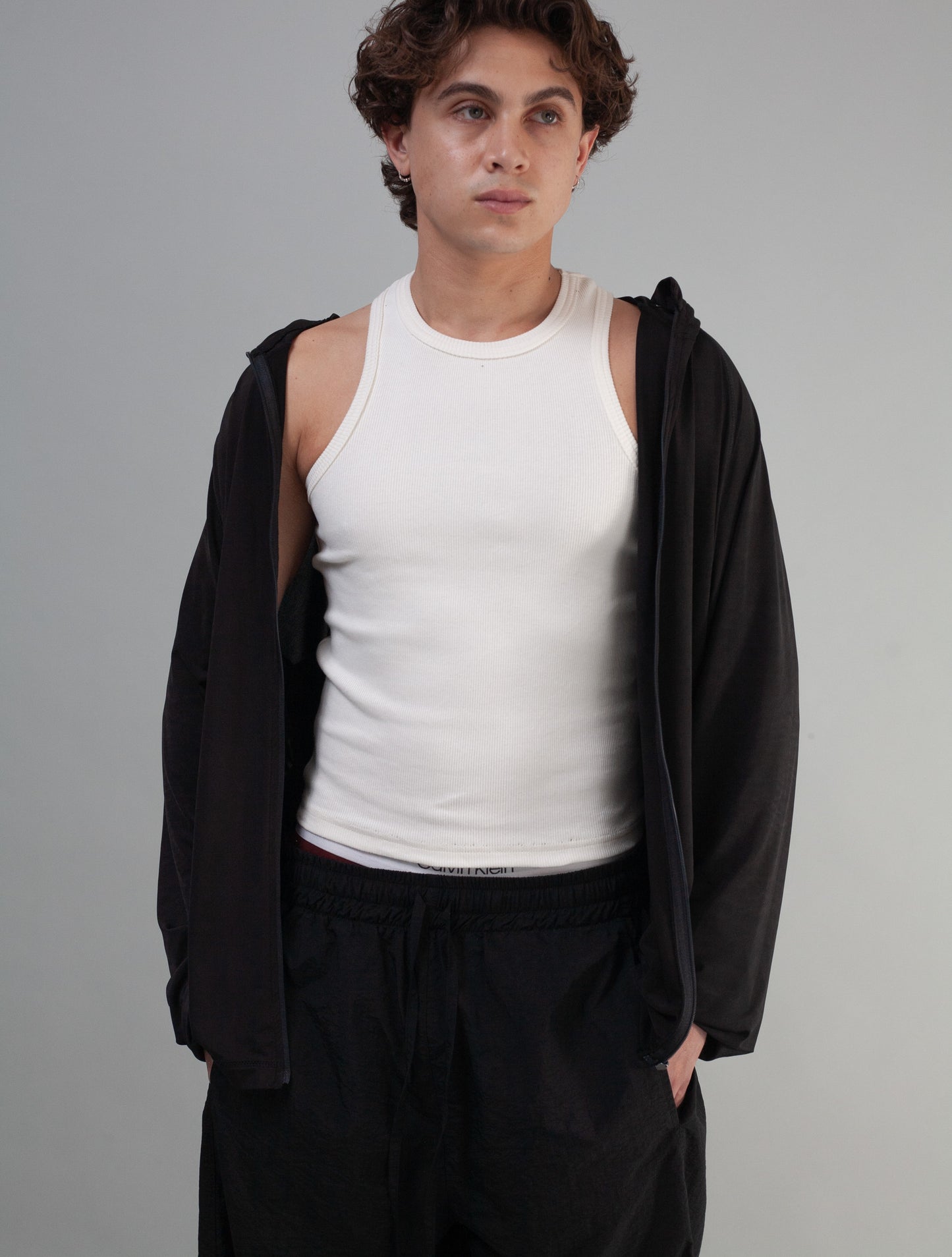 Ribbed Vest (Off White)