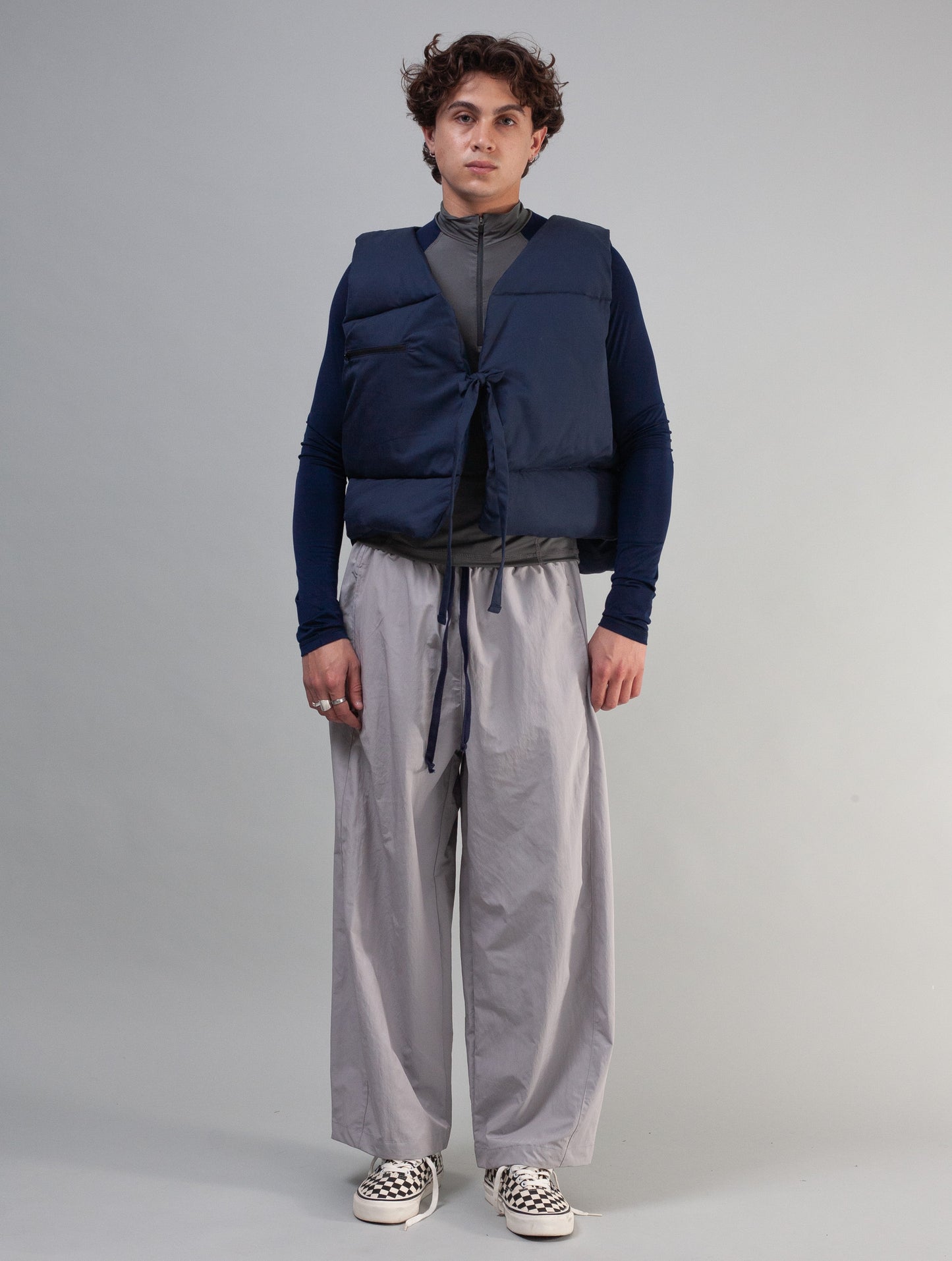 Sleeveless Puffer (Navy)