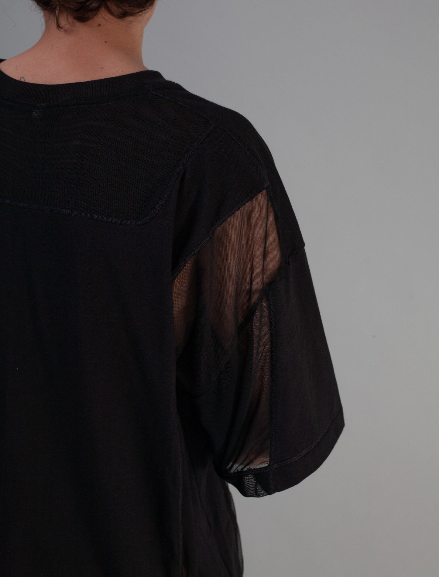 Utility Paneled Mesh T-Shirt ( Black)