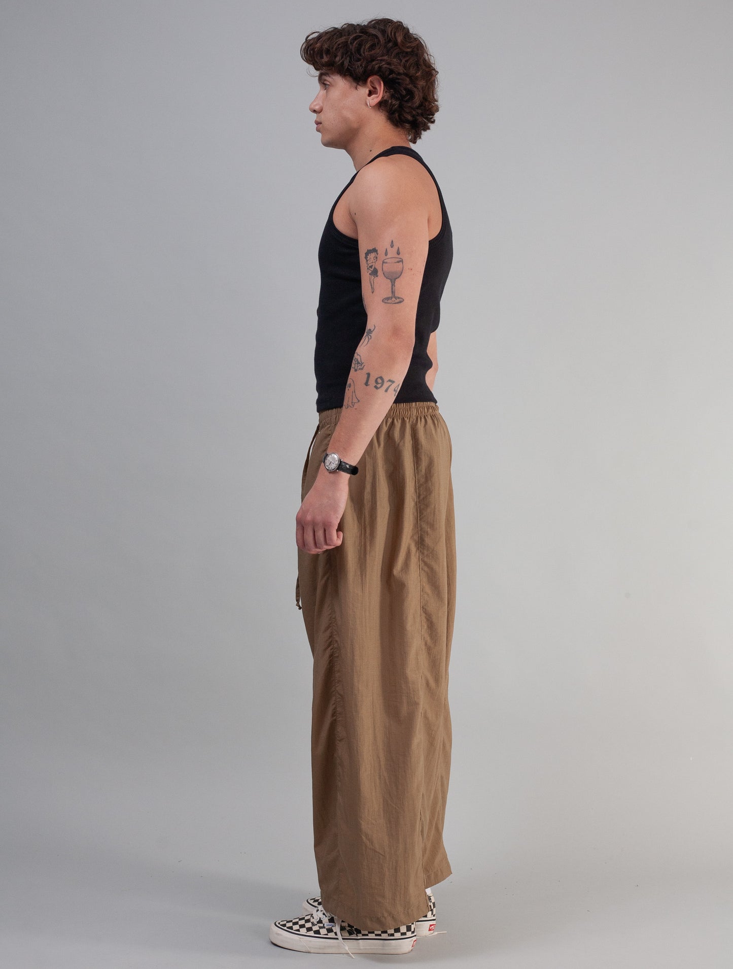 Barrel Pants Tech ( Stone )