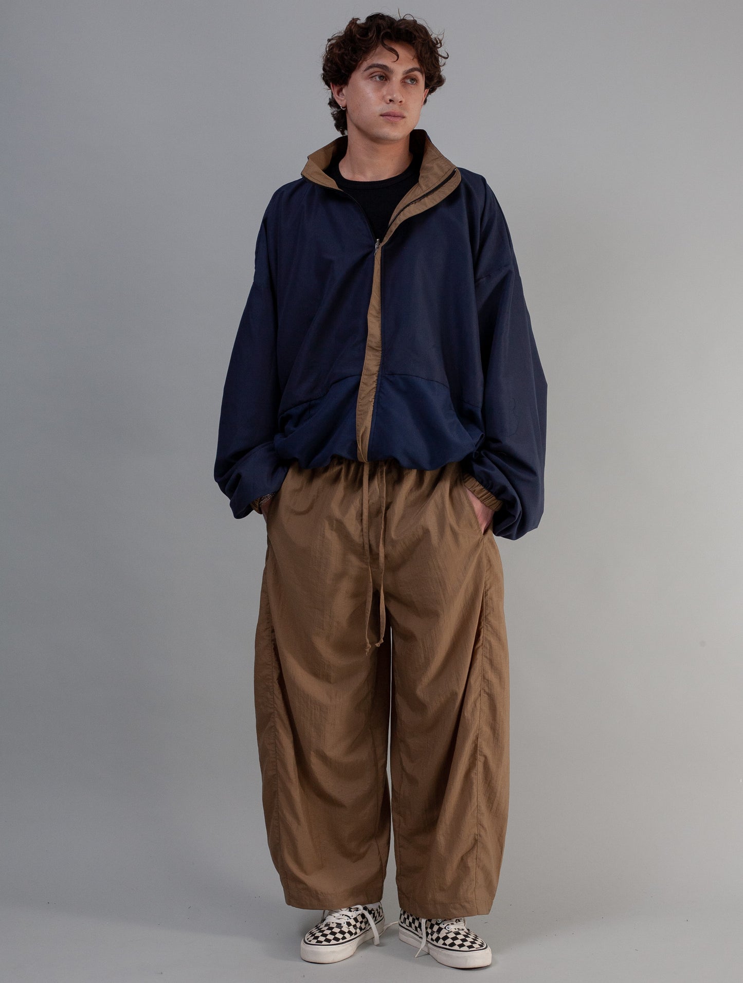 Oversized Reversible Jacket ( Pebble Stone )