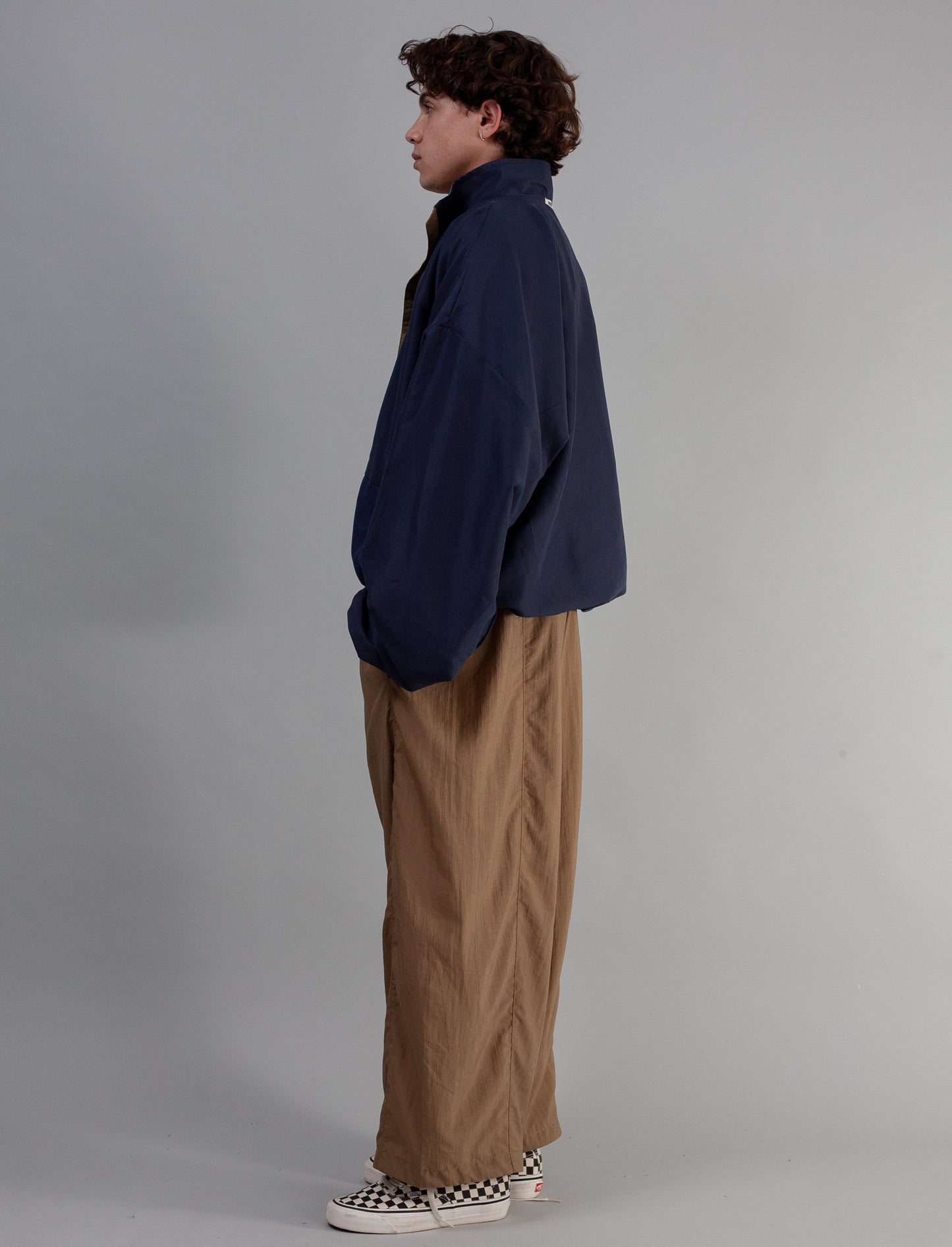 Oversized Reversible Jacket ( Pebble Stone )