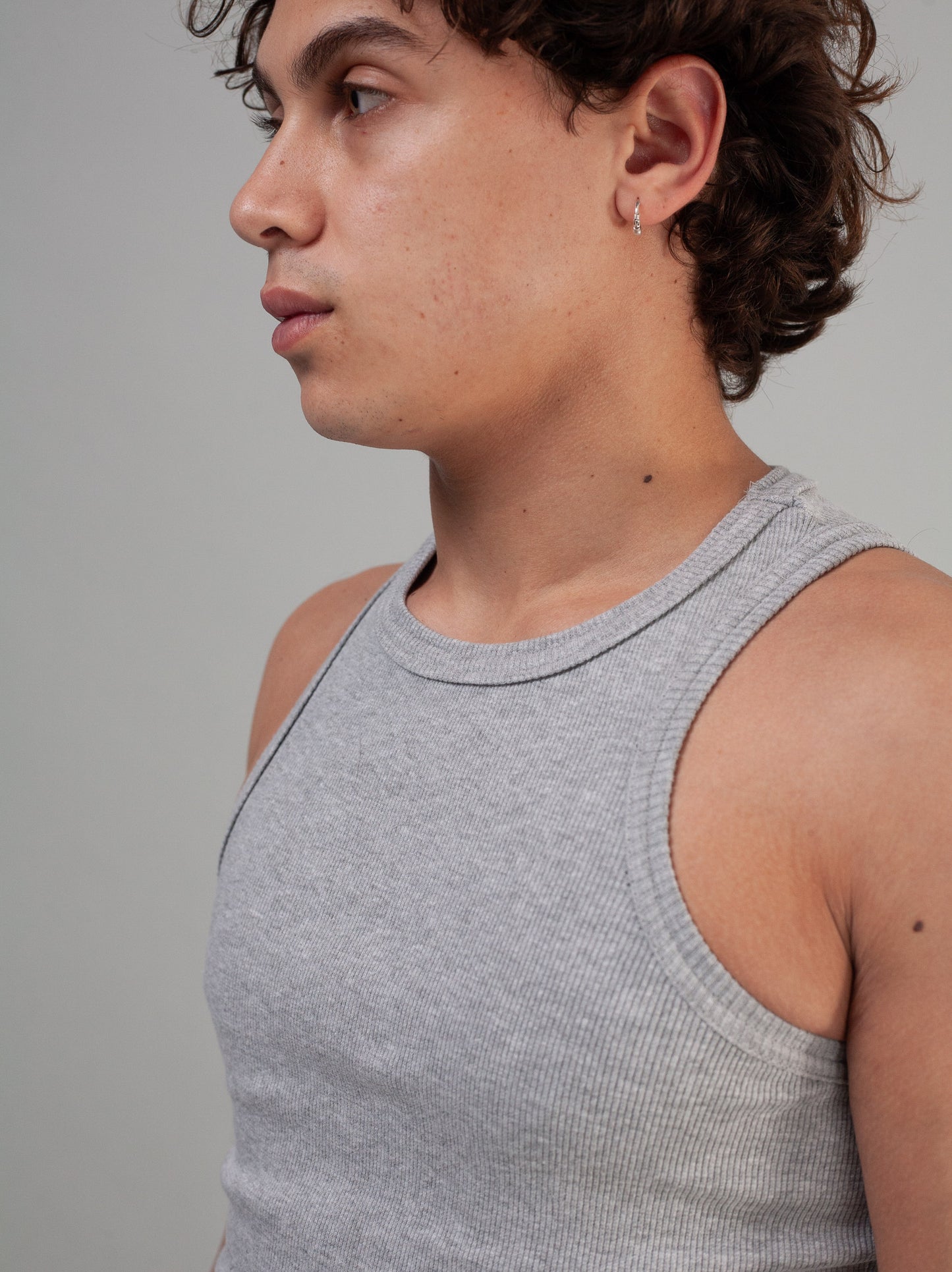 Ribbed Vest (Malange Grey)
