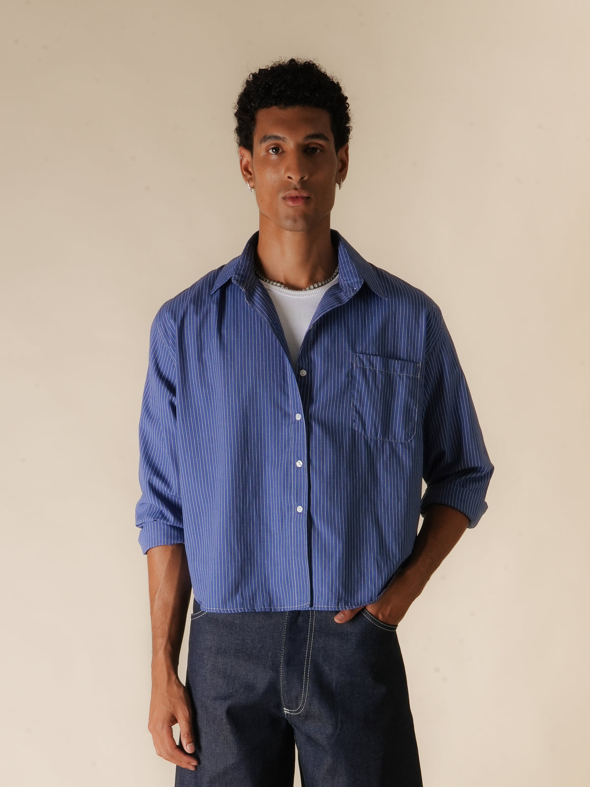 Studio Shirt (Blue Striped)