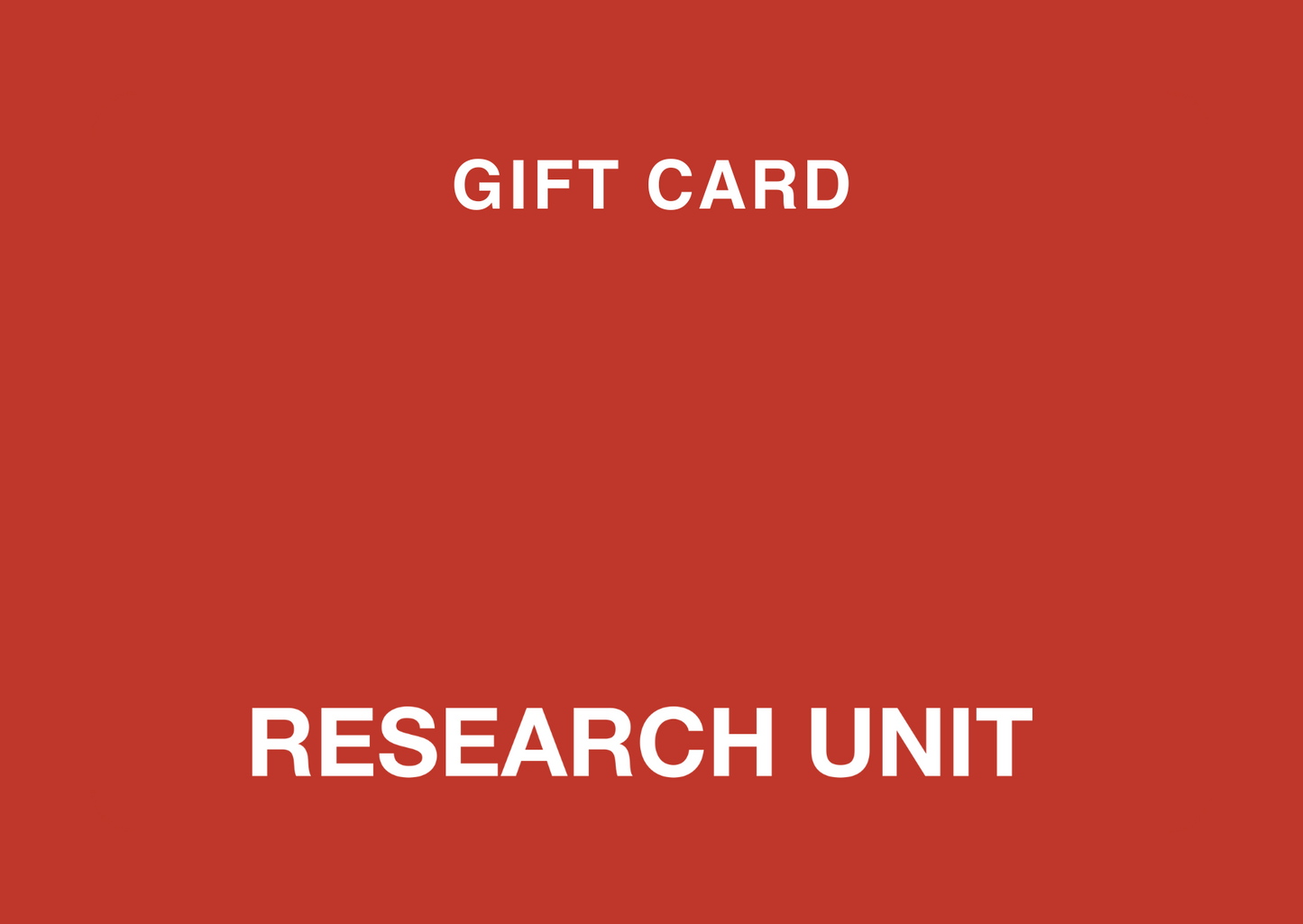 Gift Card RESEARCH UNIT