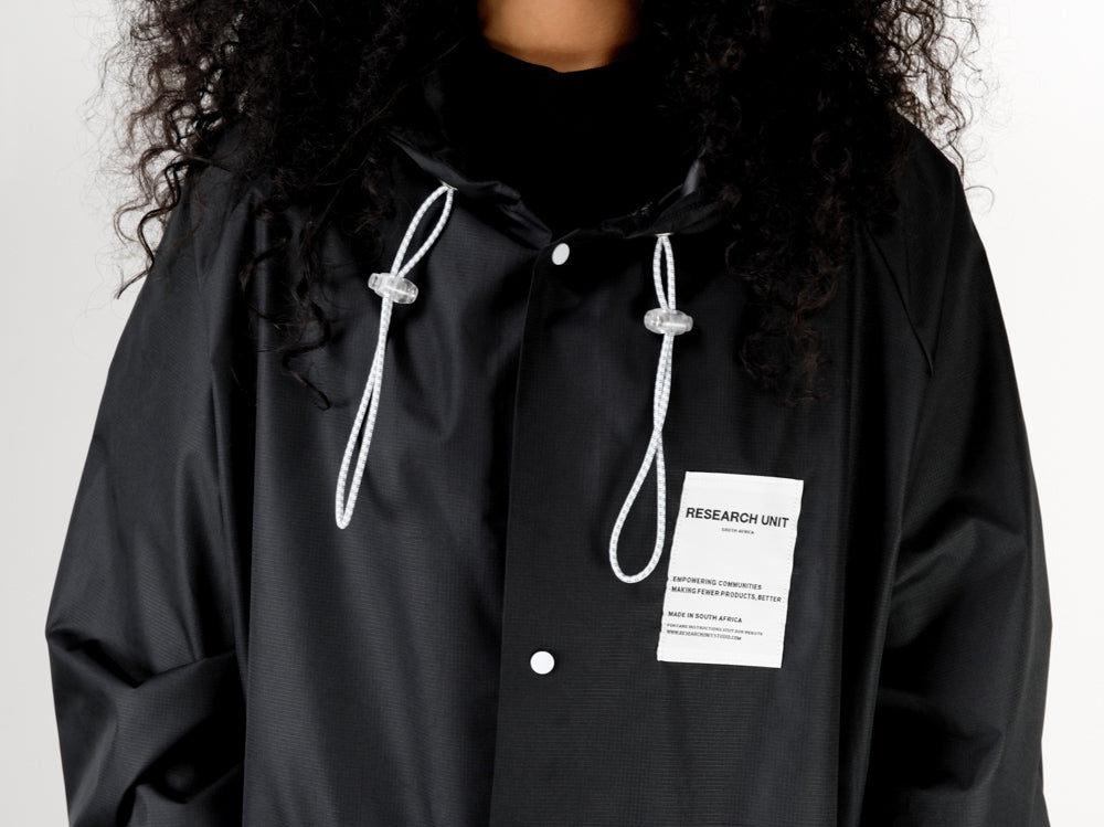 Ripstop Waterproof Raincoat (Black)