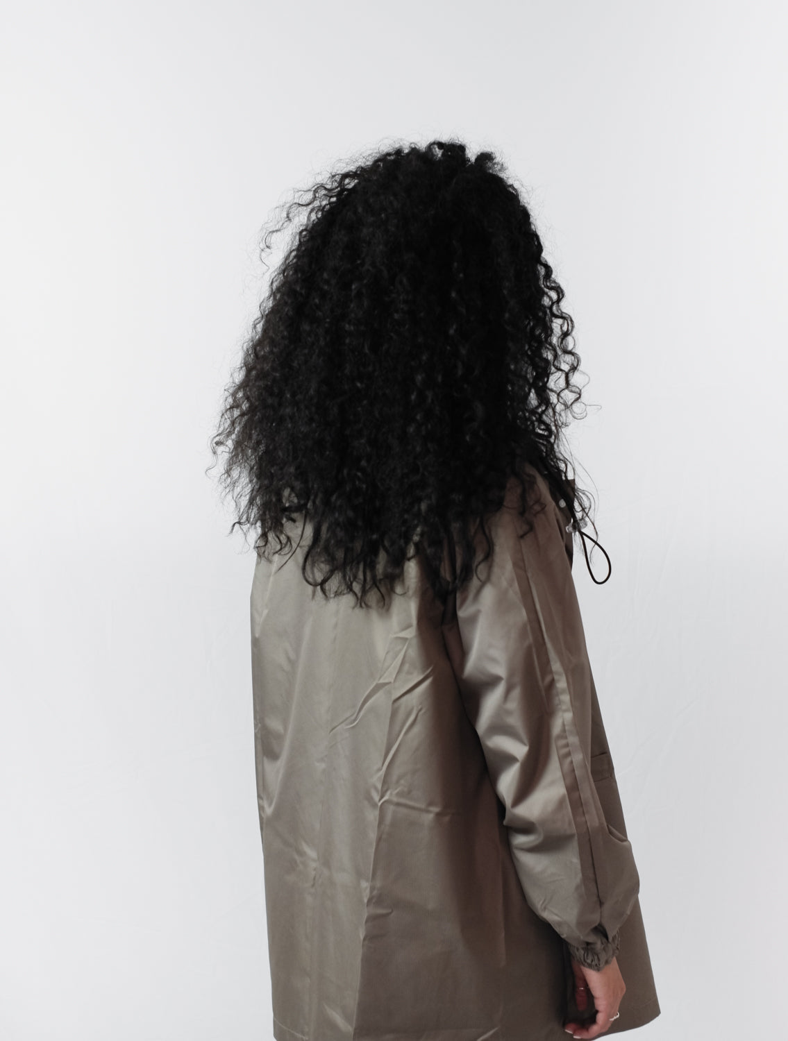 Ripstop Waterproof Rain Jacket (Stone) High Quality and Premium materials. Mid length and unisex