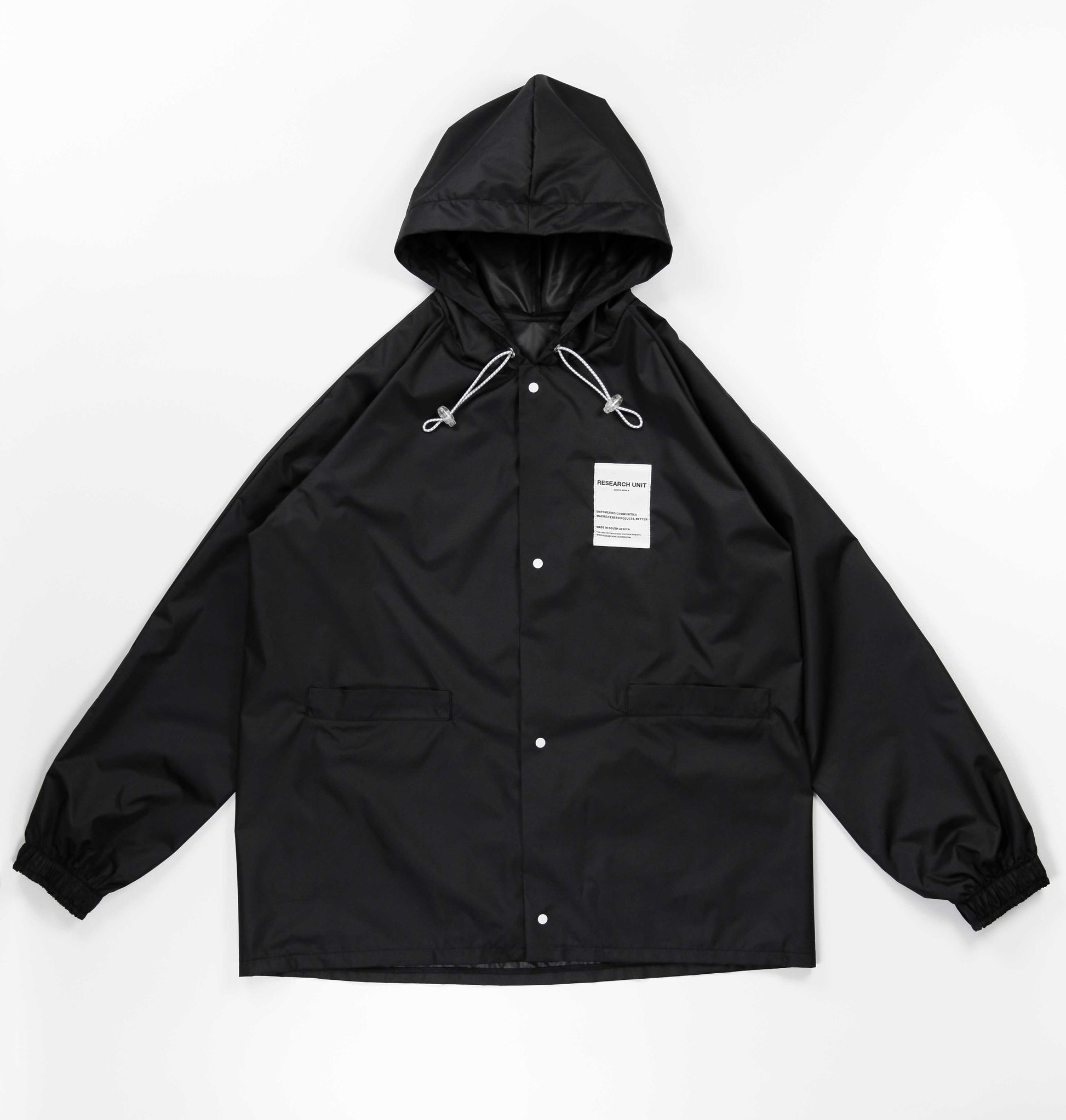 Ripstop Waterproof Rain Jacket (Black)