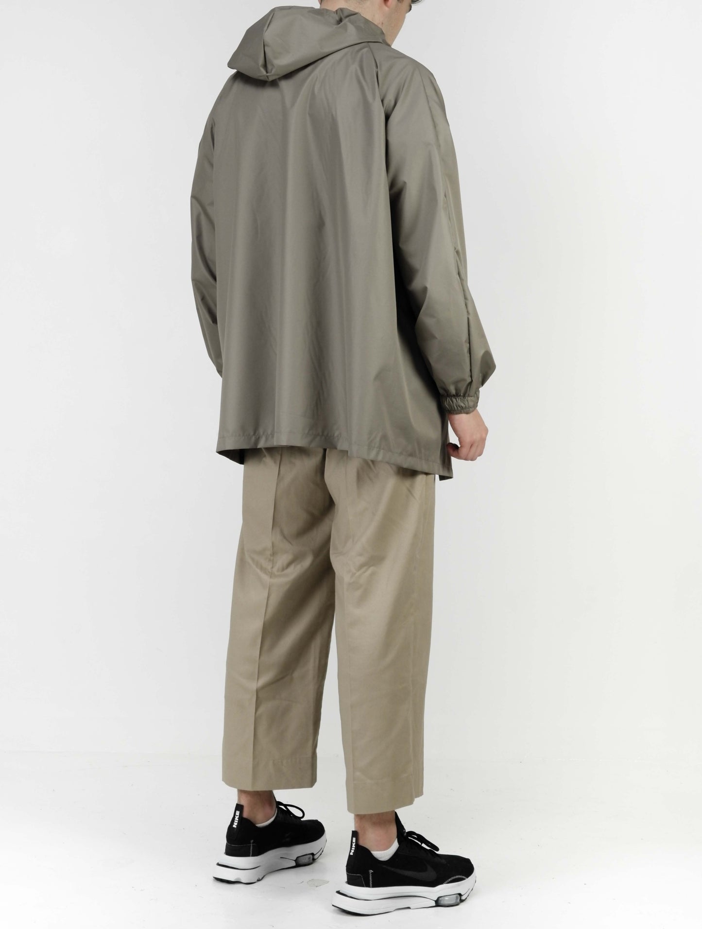 Ripstop Waterproof Rain Jacket (Stone) High Quality and Premium materials. Mid length and unisex