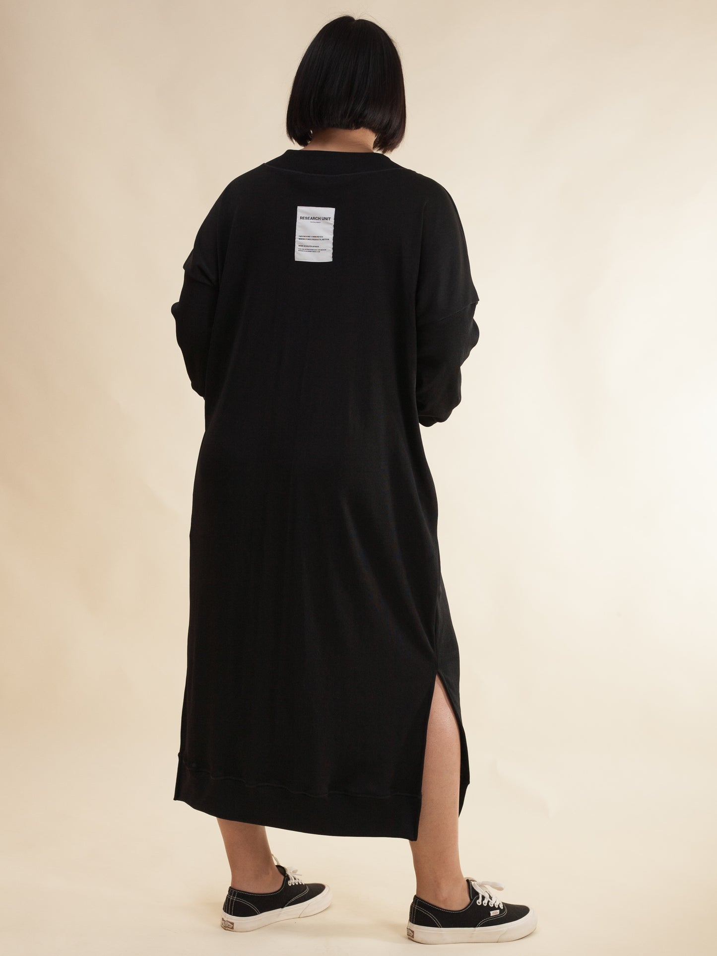 Essential Ribbed Dress (Black)