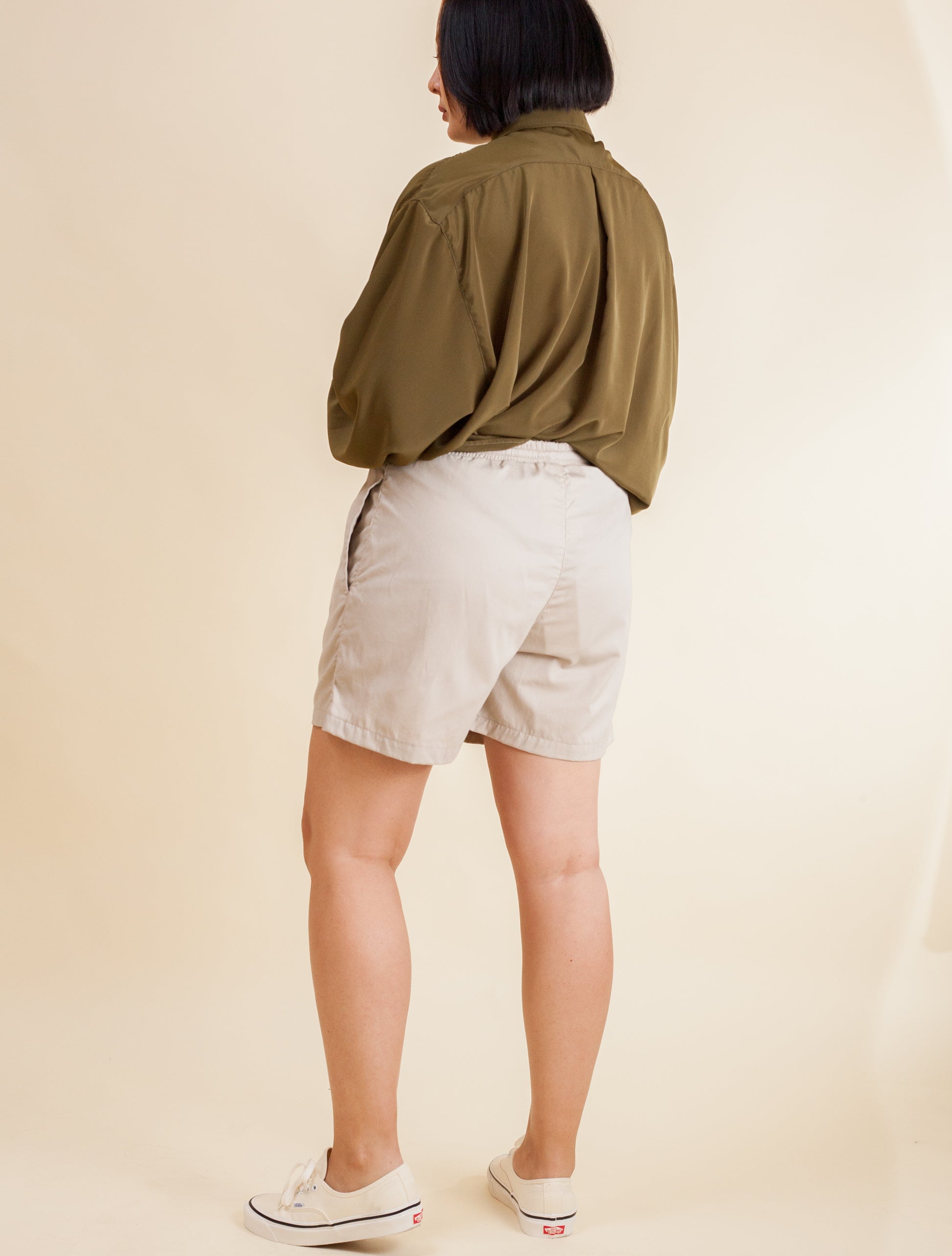 Relaxed Shorts- Crema