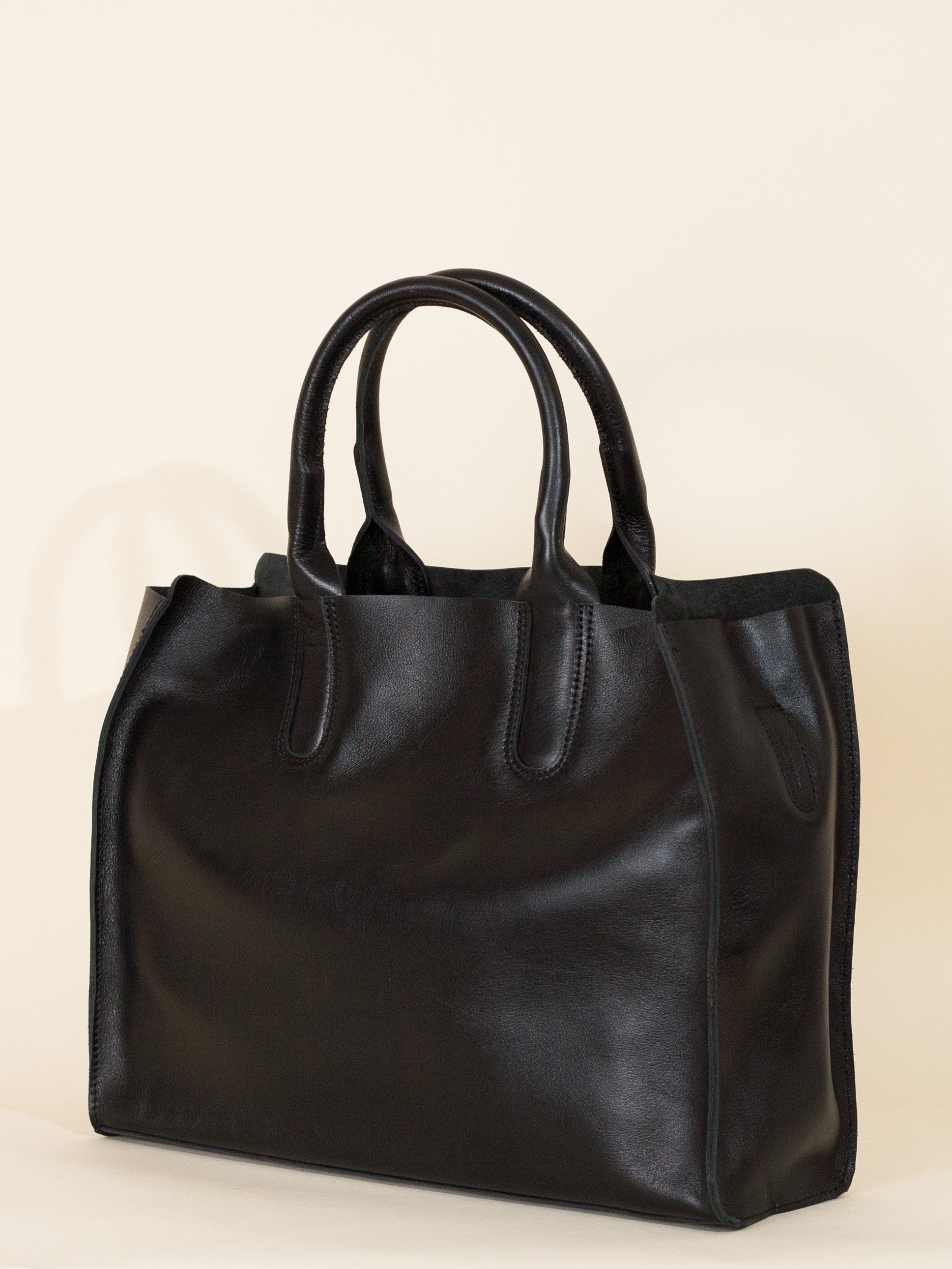 Leather Utility Bag (Black)