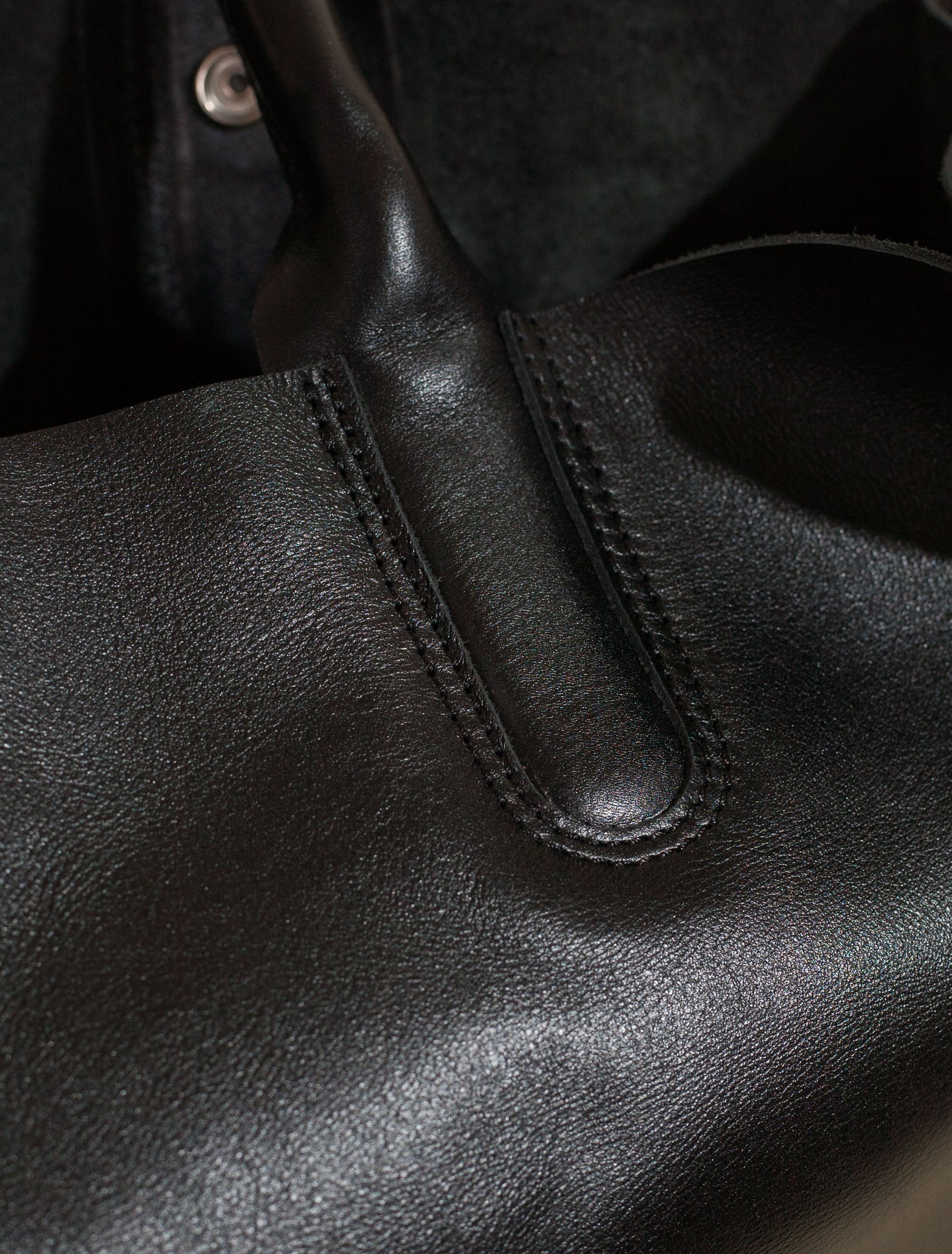 Leather Utility Bag (Black)