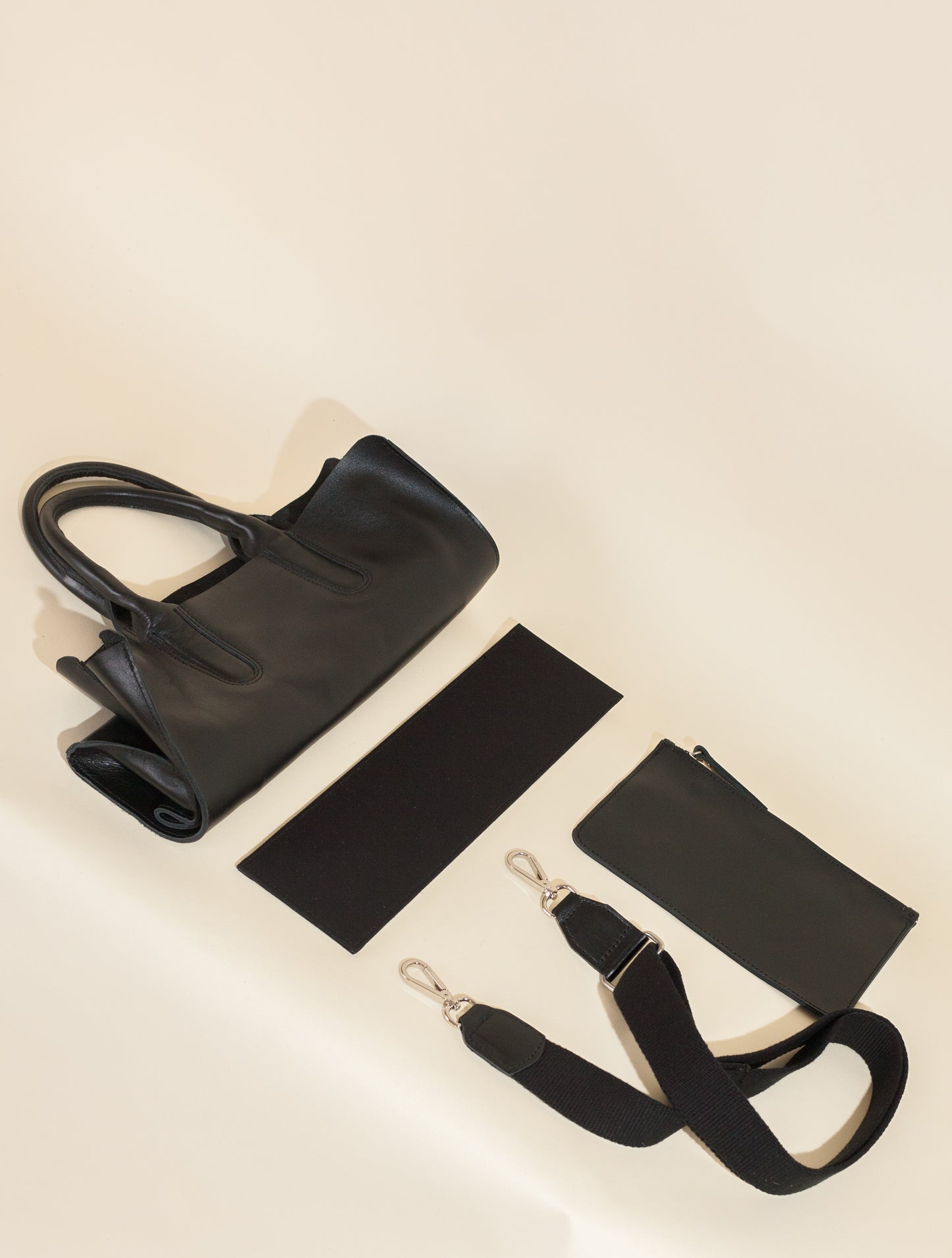 Leather Utility Bag (Black)