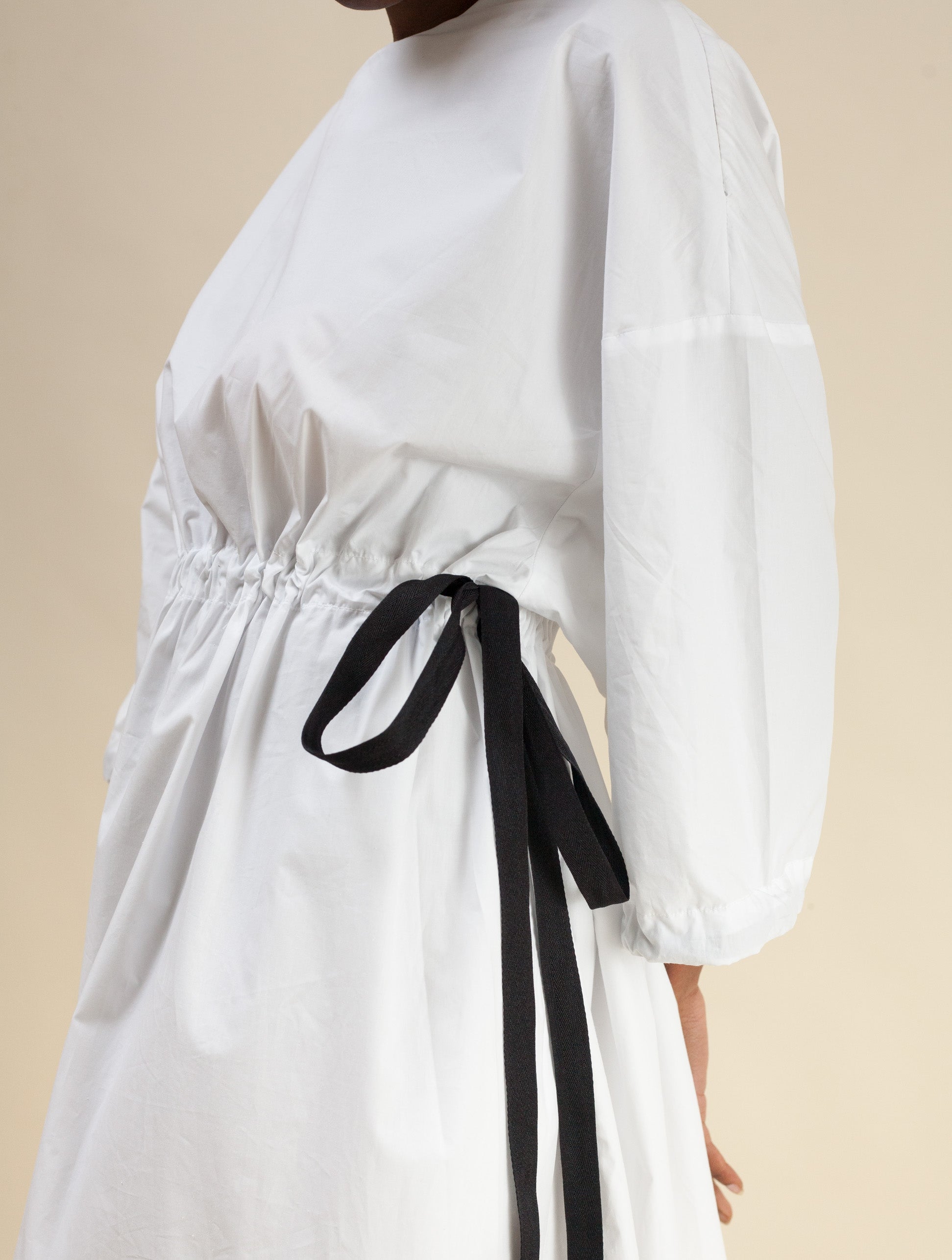Kai-Kai Dress (White Poplin)