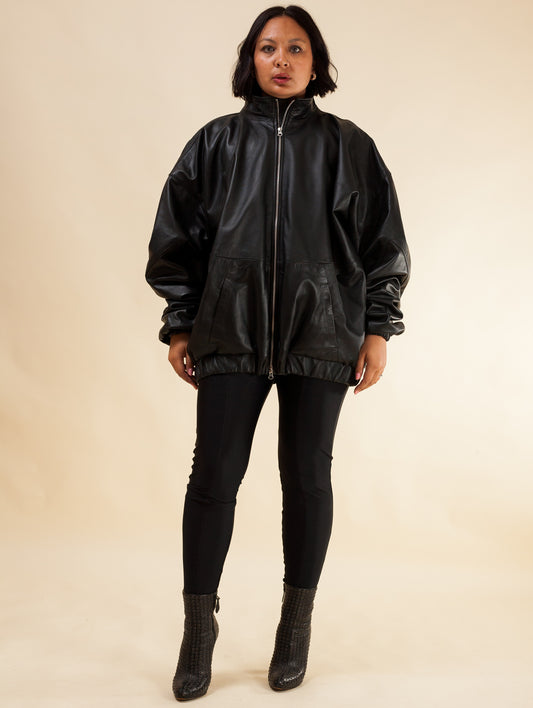 Nappa Leather Jacket ( Black)
