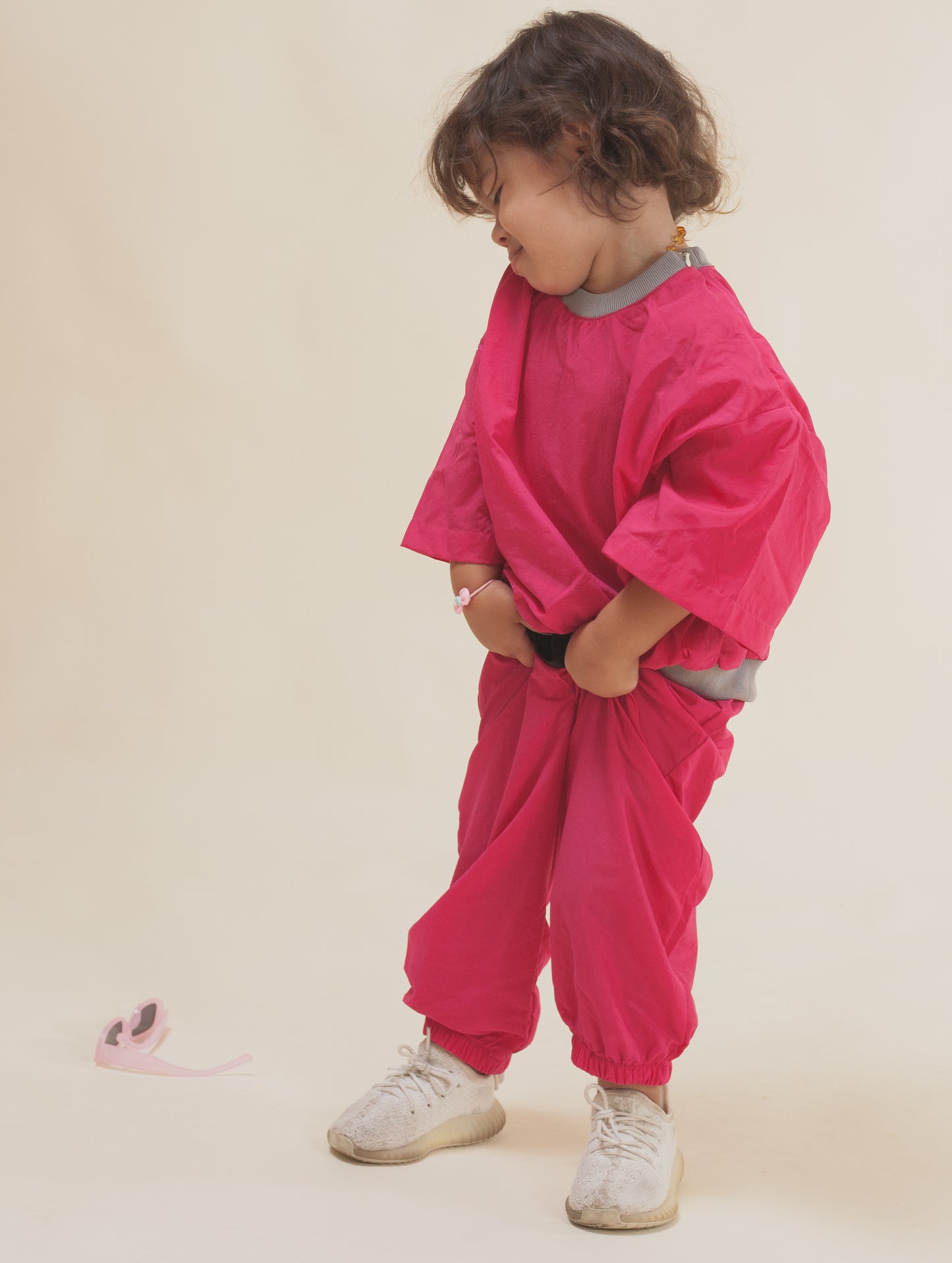 Oversized Kids set- Pink