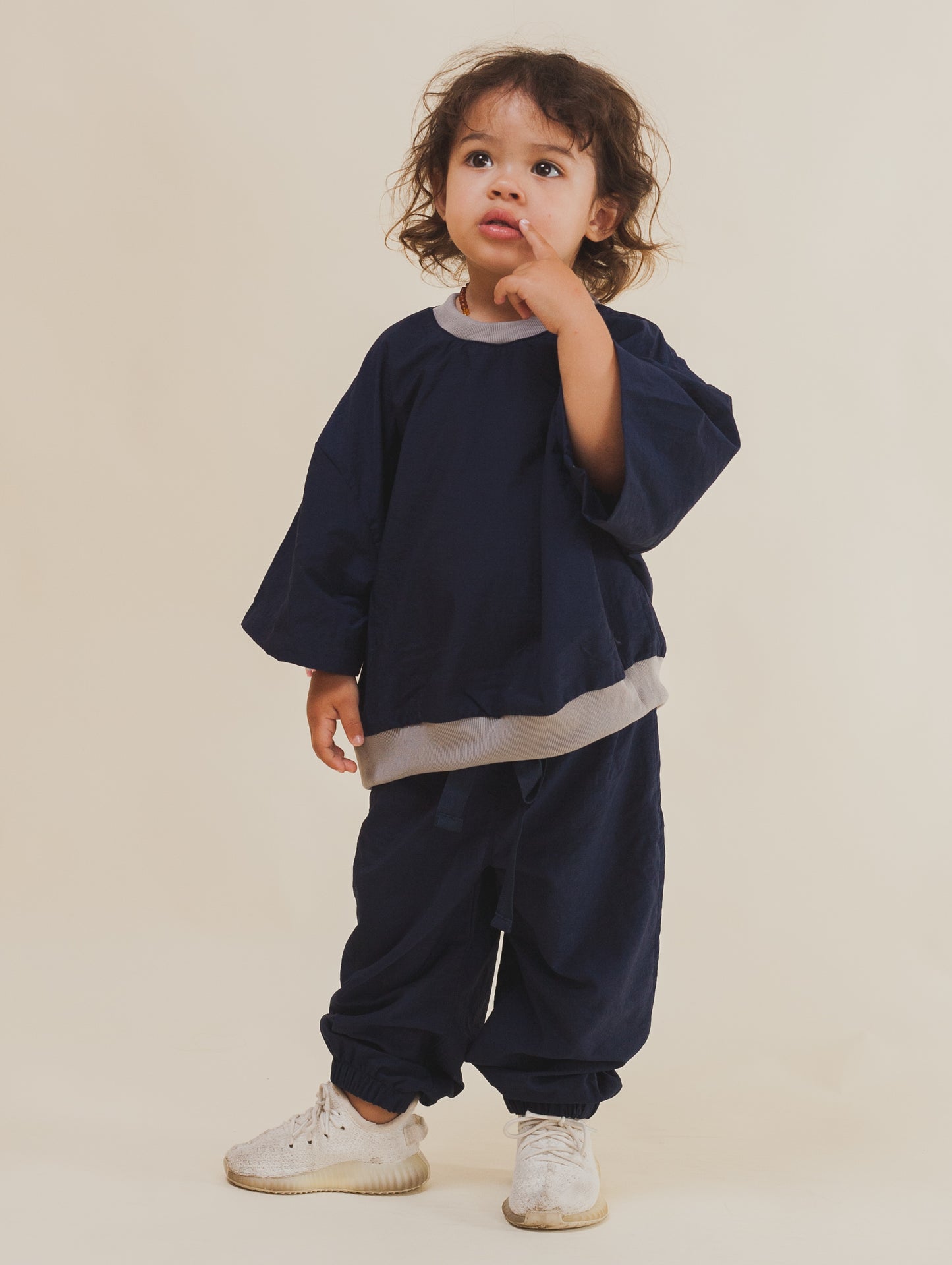 Oversized Kids set- Navy