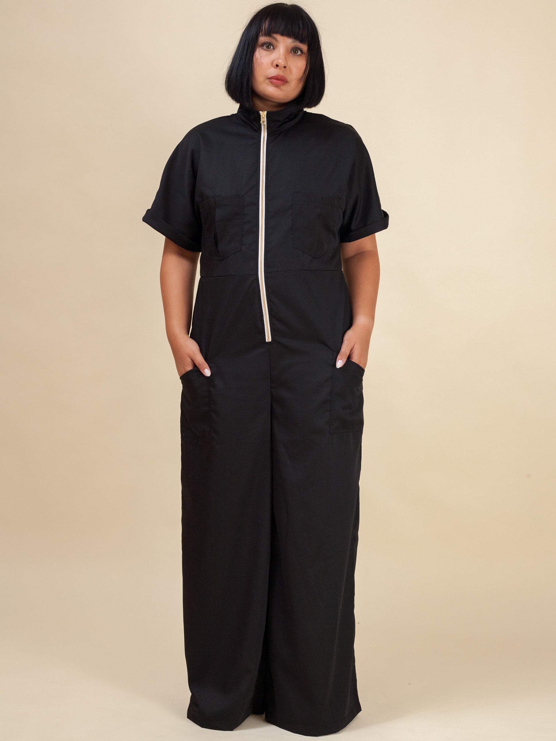 Aviation Jumpsuit (Black)