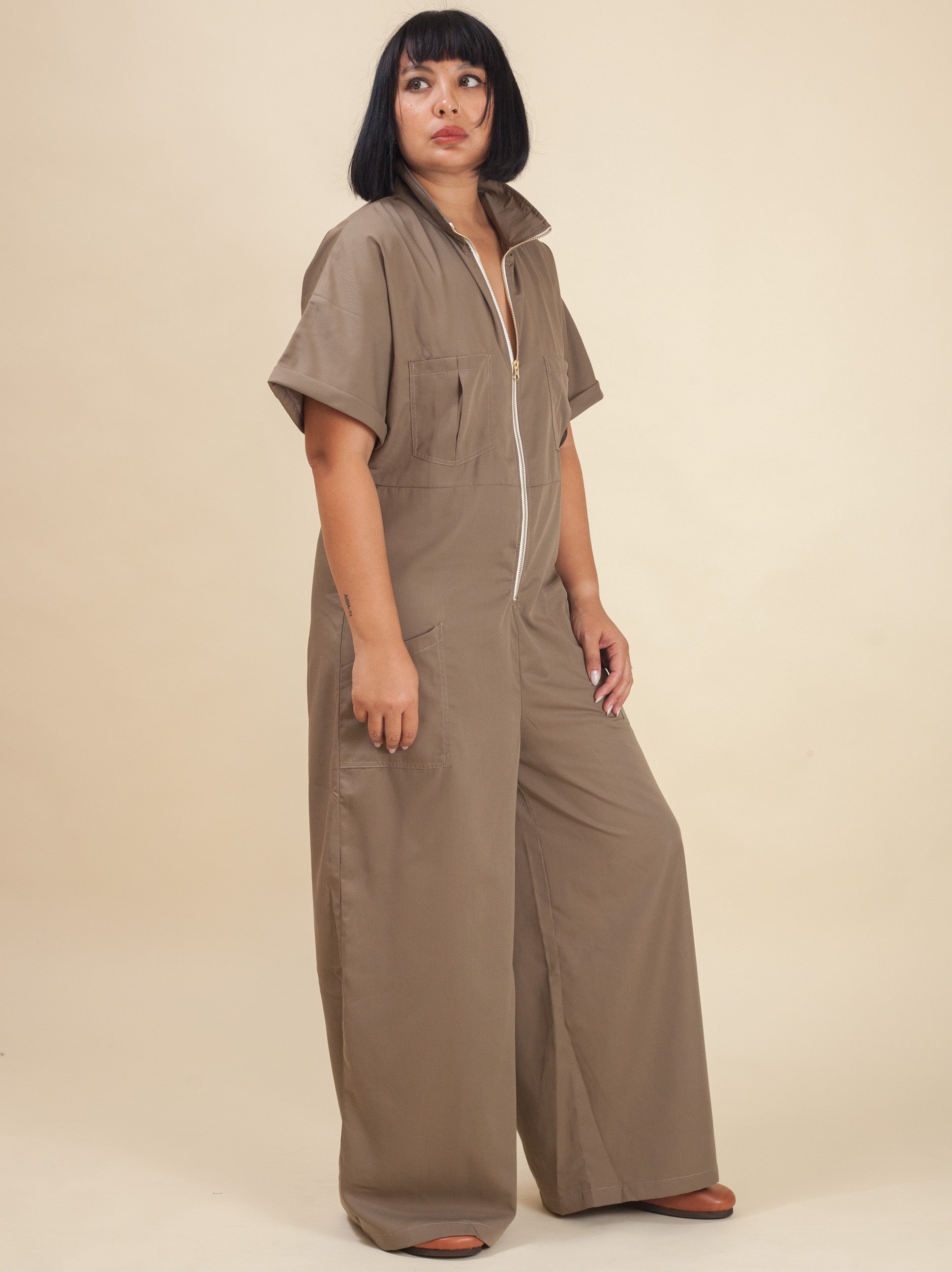 Aviation Jumpsuit (Olive)