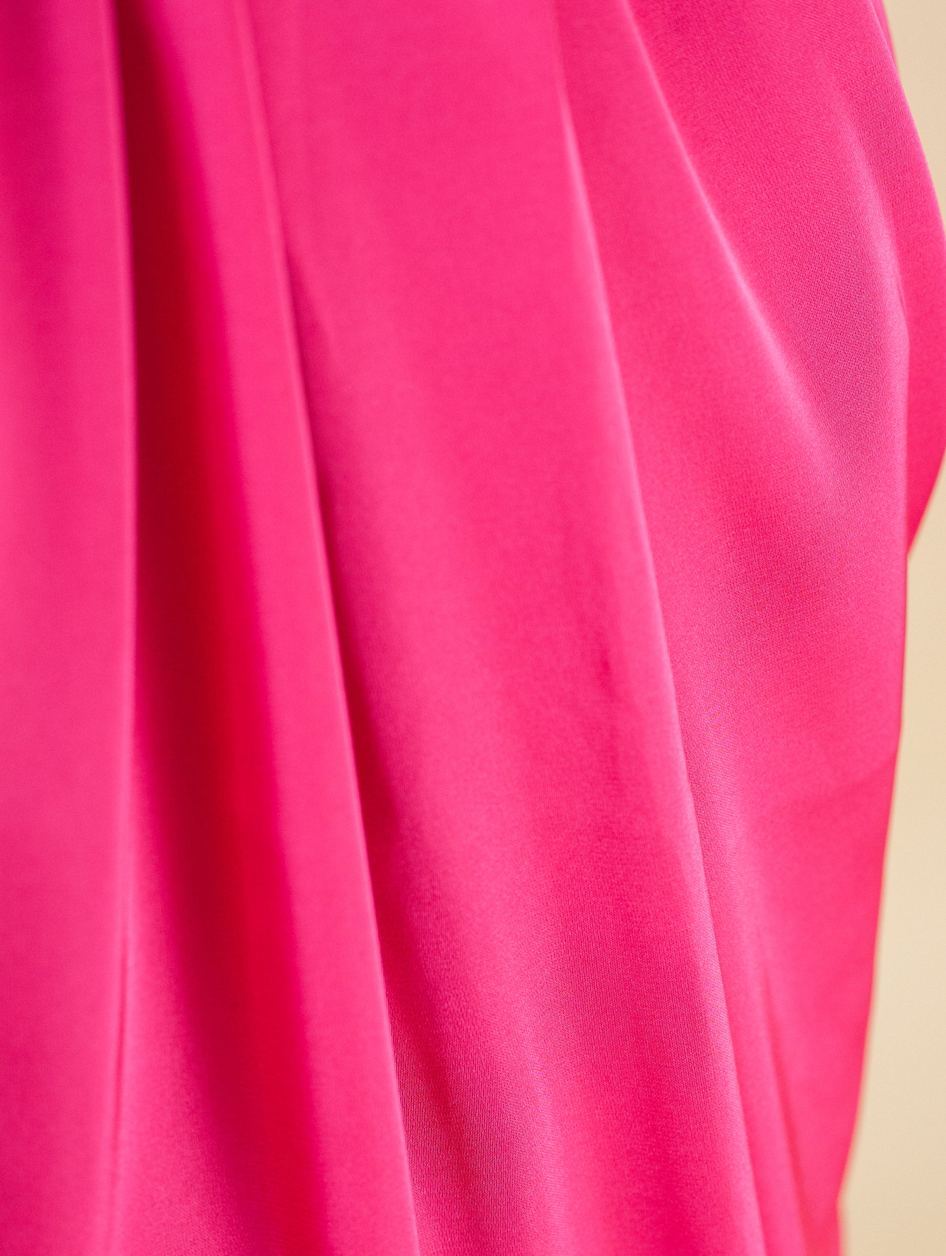 Halter Dress Satin (Barbie Pink)