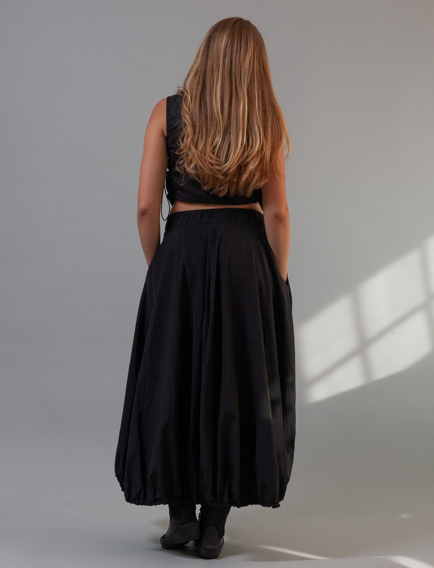 Denim Waistcoat- Black