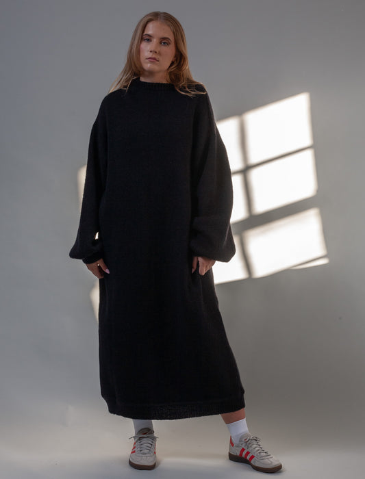 Mohair All-Over Knit ( Black )